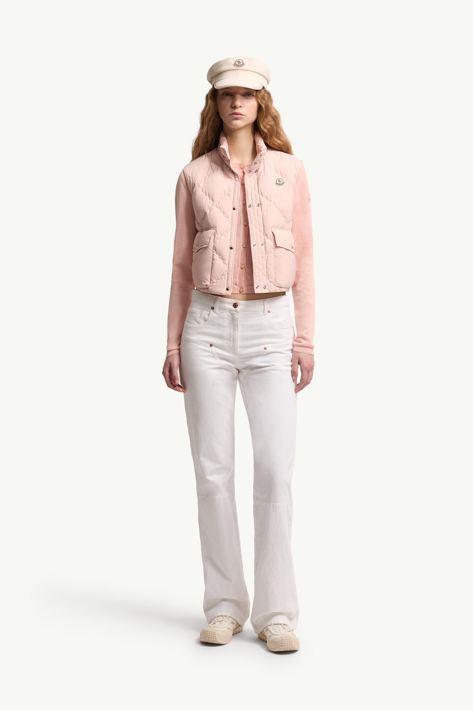 Light Pink Biois Down Vest - Vests for Women | Moncler US