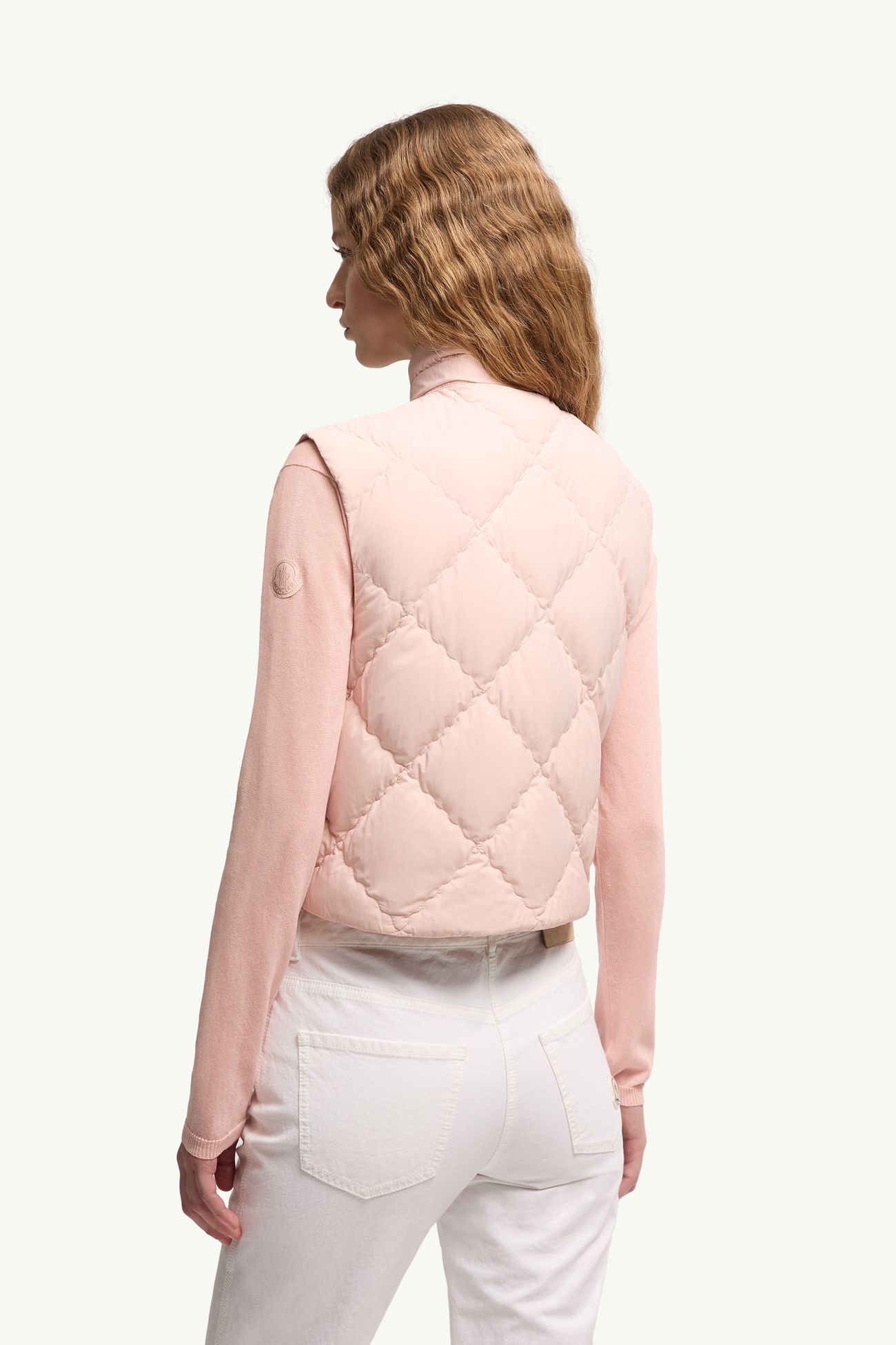 Biois Down Gilet Women Light Pink Moncler 4
