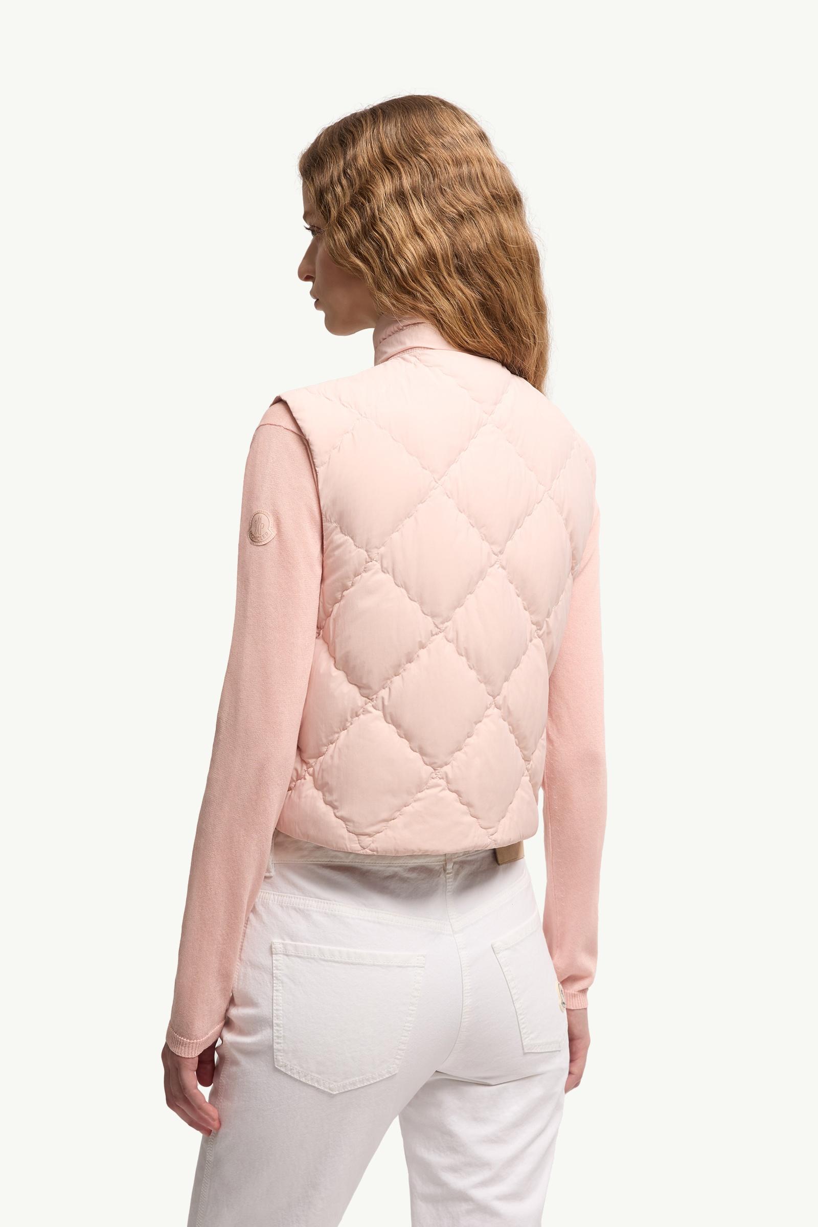 Light Pink Biois Down Vest - Vests for Women | Moncler US