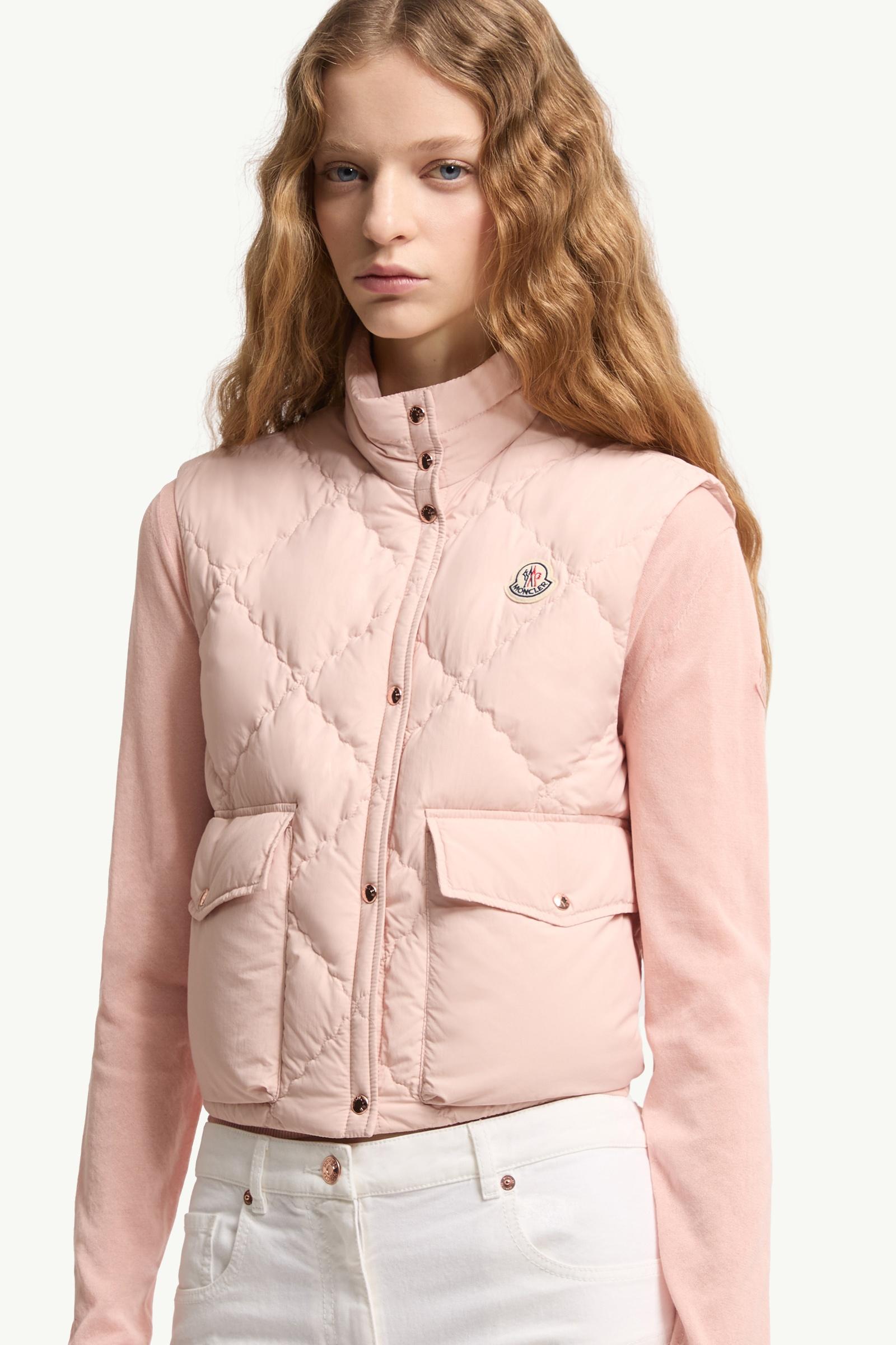 ジャケット・アウター Moncler down vest pink Light Pink Biois Down Vest - Vests for Women | Moncler US