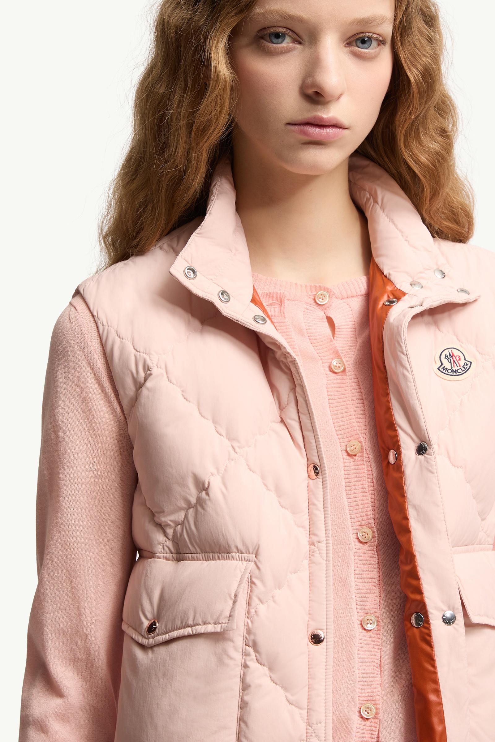 Light Pink Biois Down Vest - Vests for Women | Moncler US