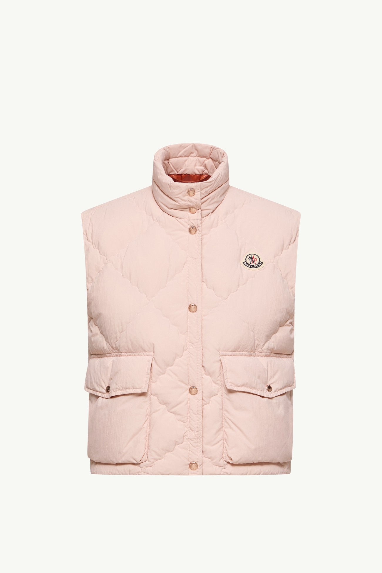 Gilet imbottito in piuma Biois Donna Rosa Chiaro Moncler 2