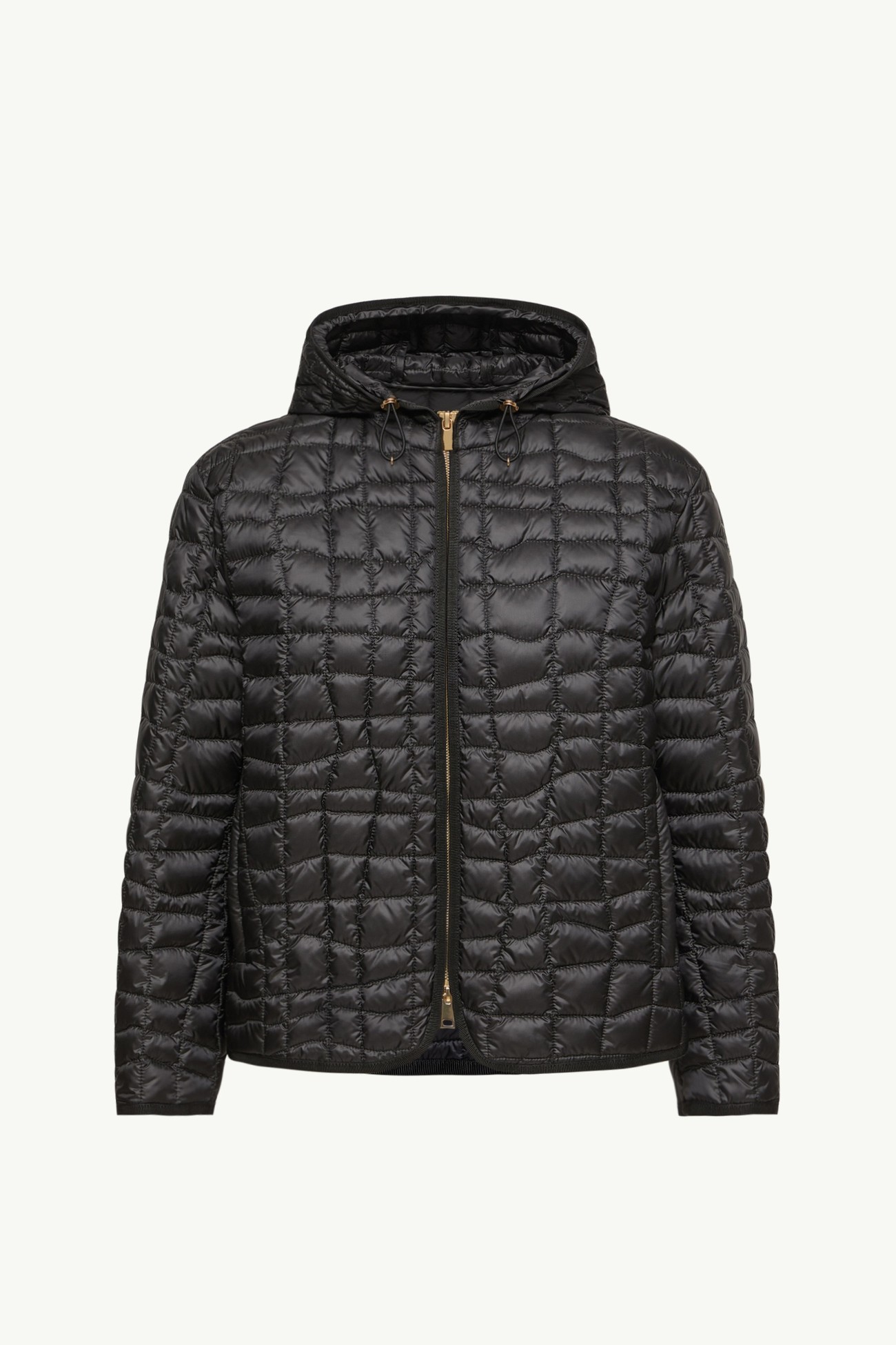 Eglantier Hooded Geometric-Quilted Short Down Jacket Women Black Moncler 2