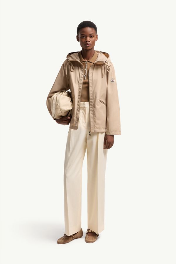 Giacca con cappuccio Cassiopea Donna Beige Moncler 0