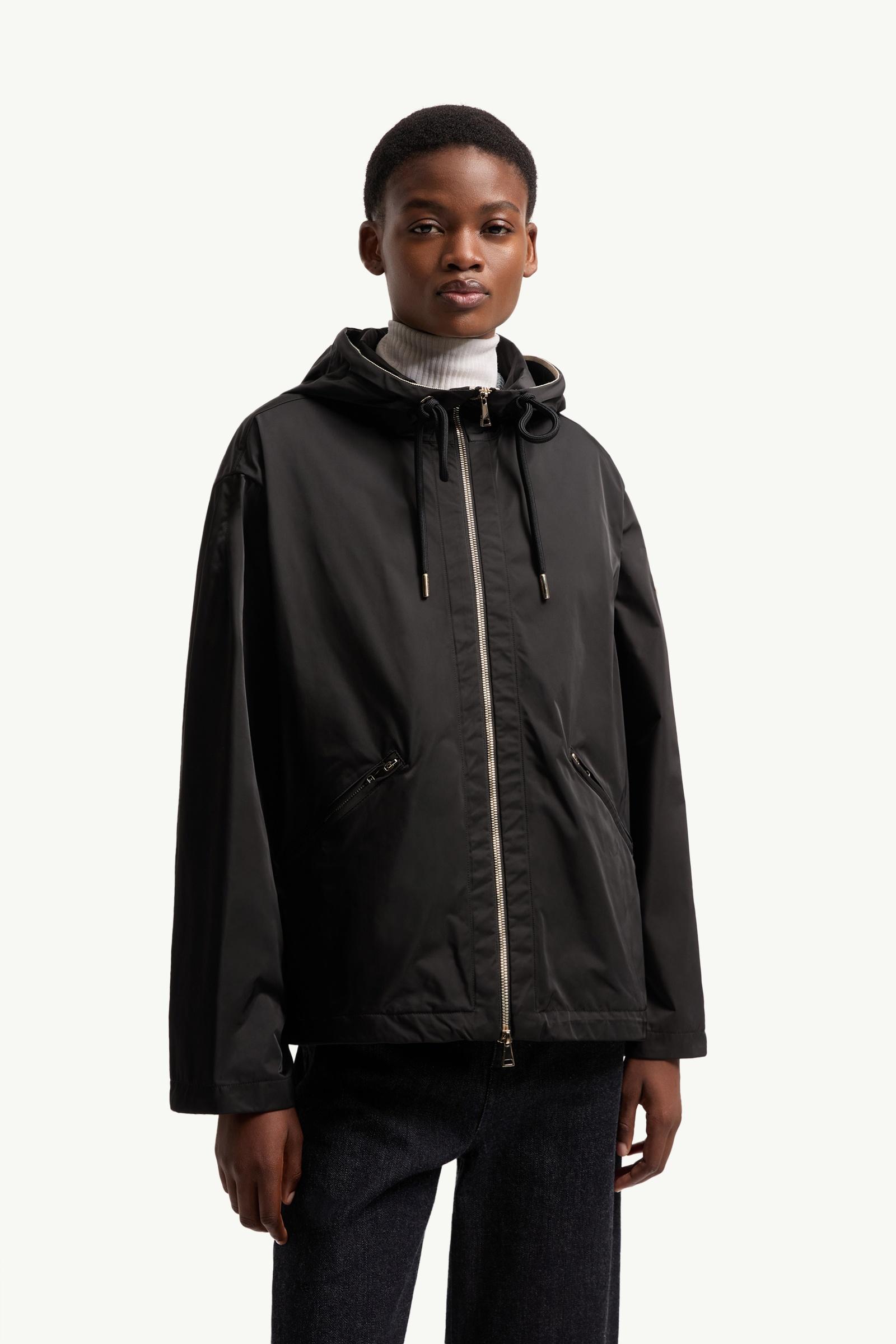 Black Cassiopea Hooded Jacket - Windbreakers & Raincoats for Women