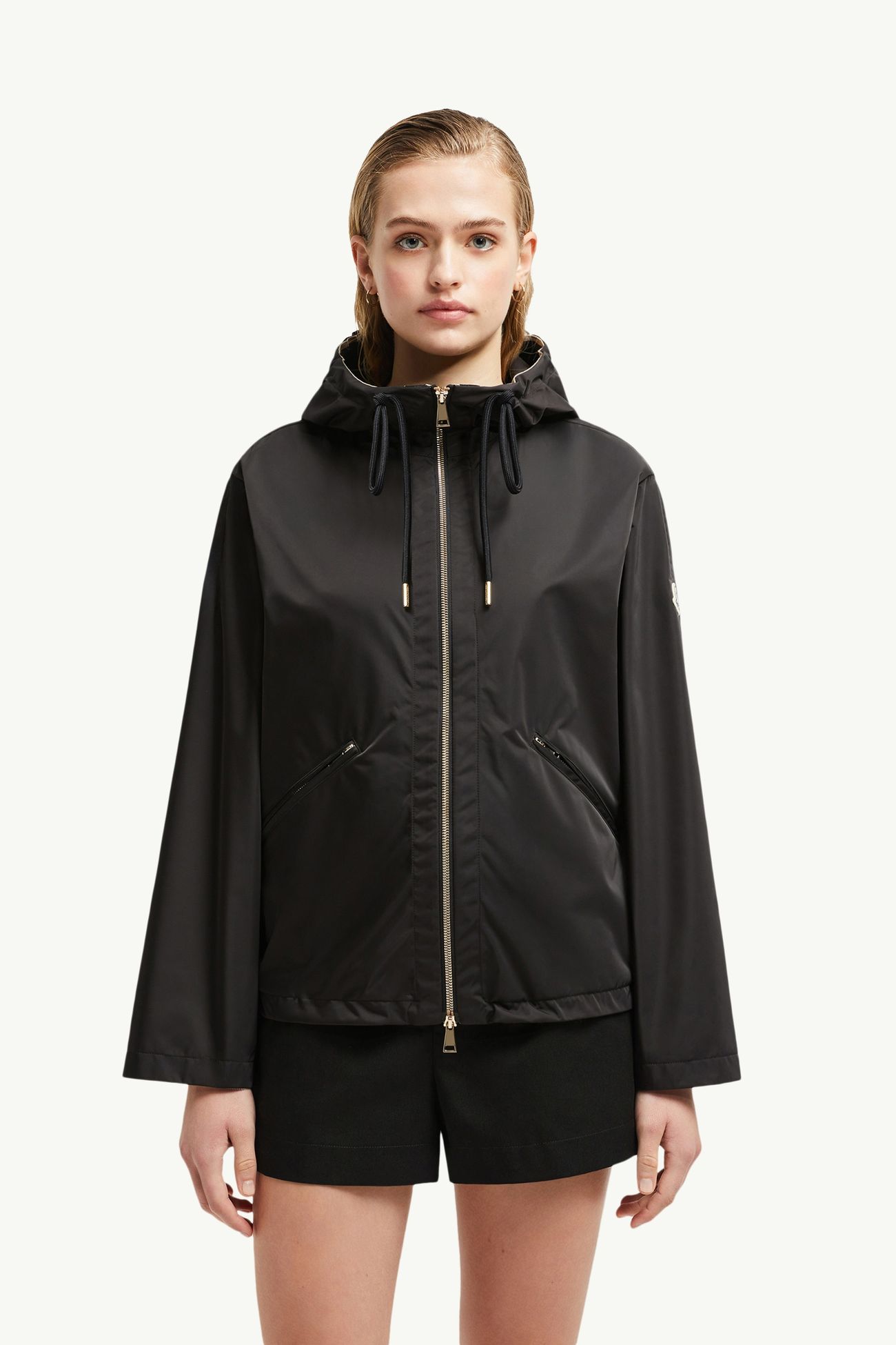 Cassiopea女士连帽夹克外套 女士 黑色 Moncler 3