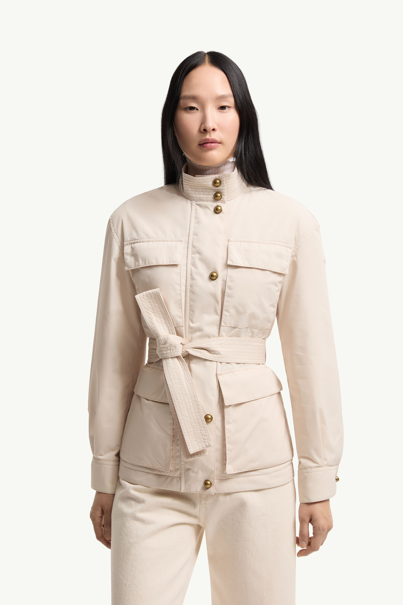 Maitake女士腰带短款夹克外套 女士 浅米色 Moncler 3