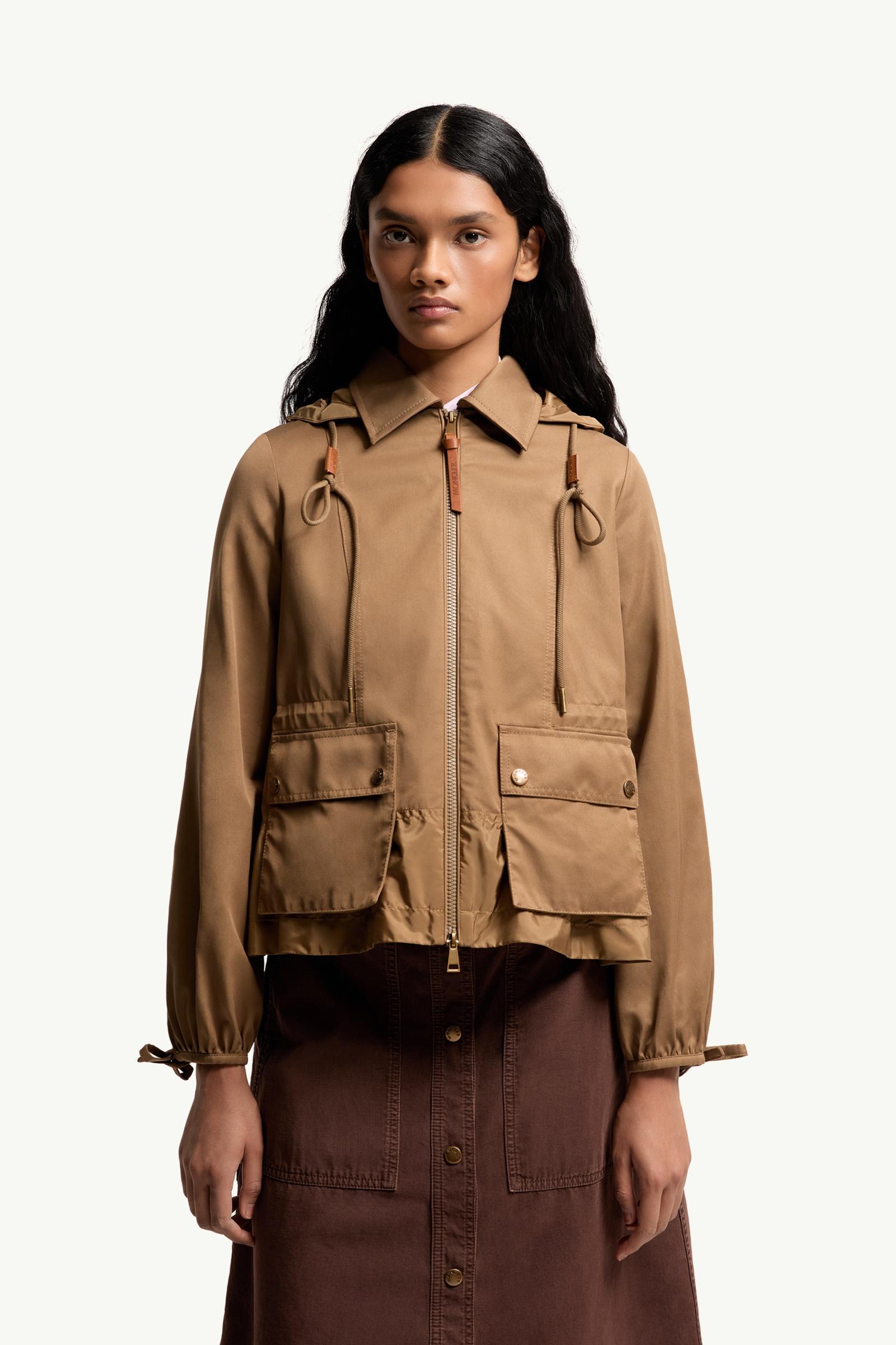 Camel Beige Adenium Hooded Jacket - Lightweight Down Jackets for