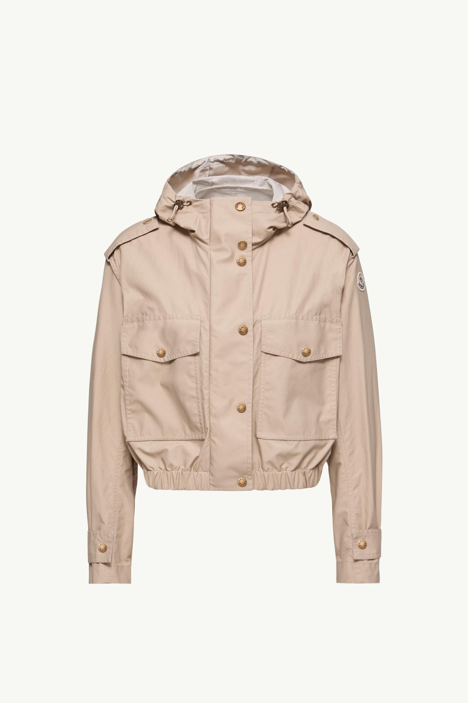 Carex Hooded Cotton Blend Poplin Jacket Women Beige Moncler, 1 of 0