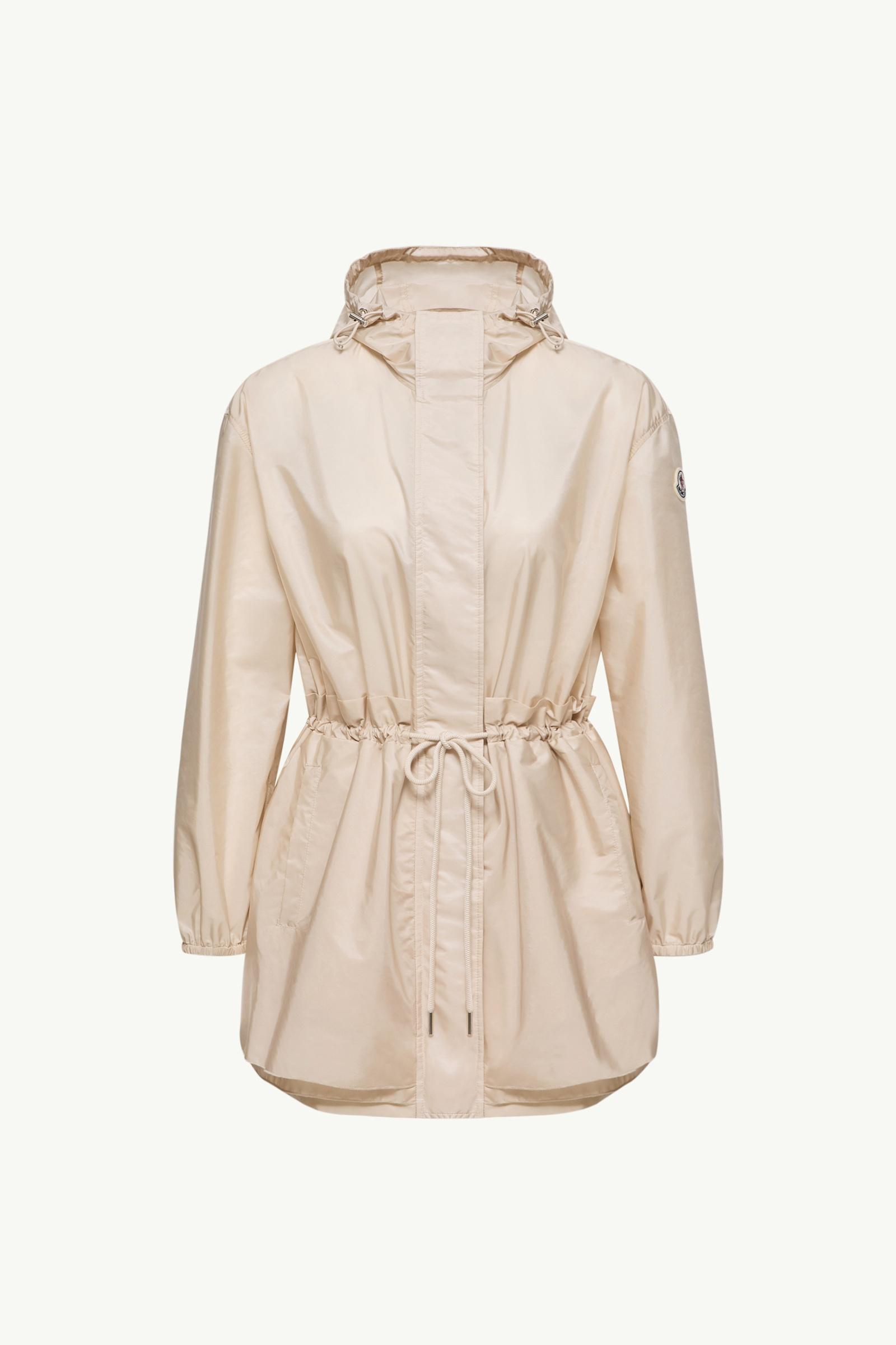 MONCLER WETE ベージュ　0【正規品確認済】 Light Beige Weteau Ruched Hooded Rain Jacket - Windbreakers