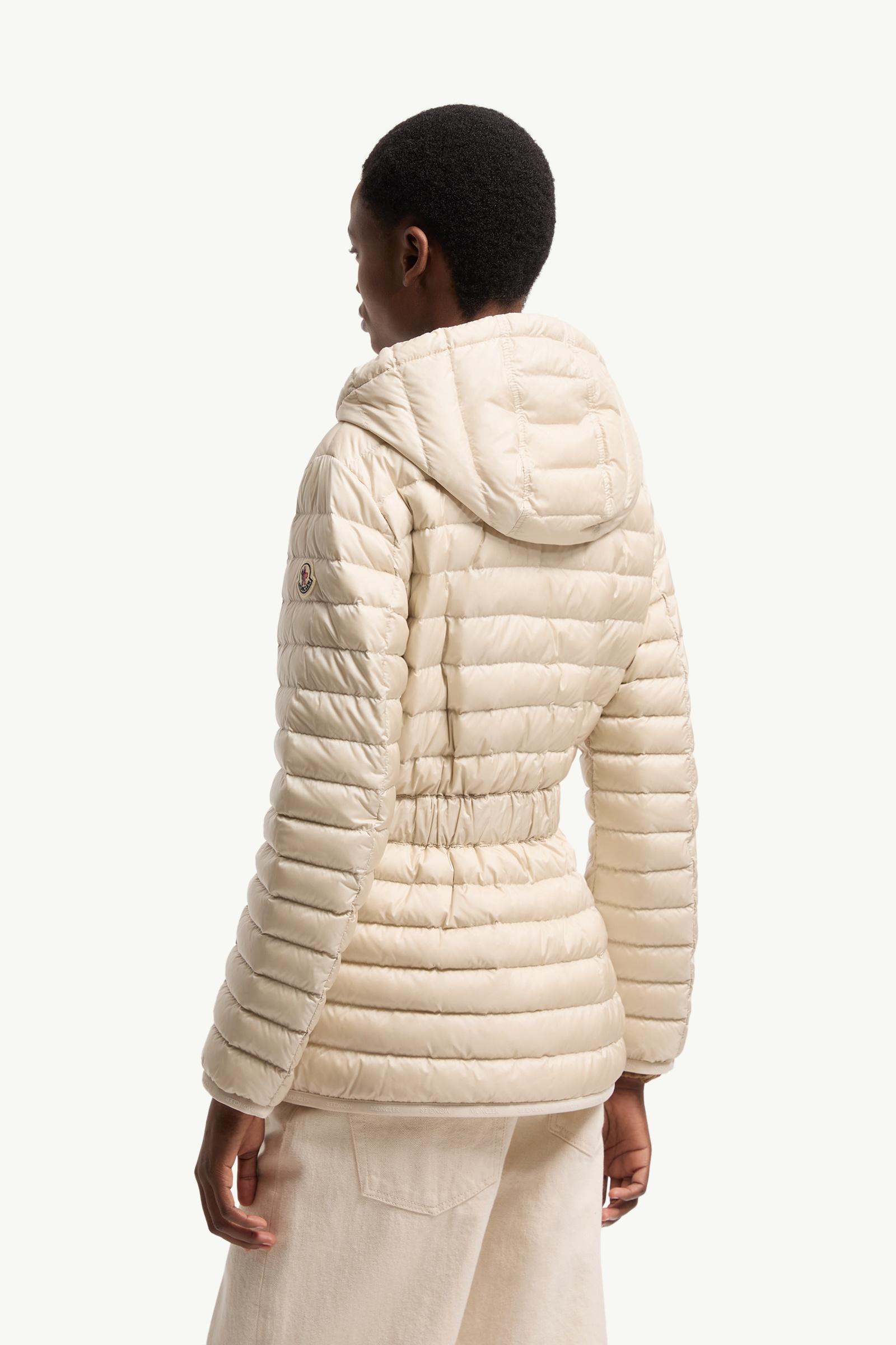 MONCLER オードリー・ホワイト コート White Oredon Hooded Mid-Length Down Jacket - Short Down Jackets