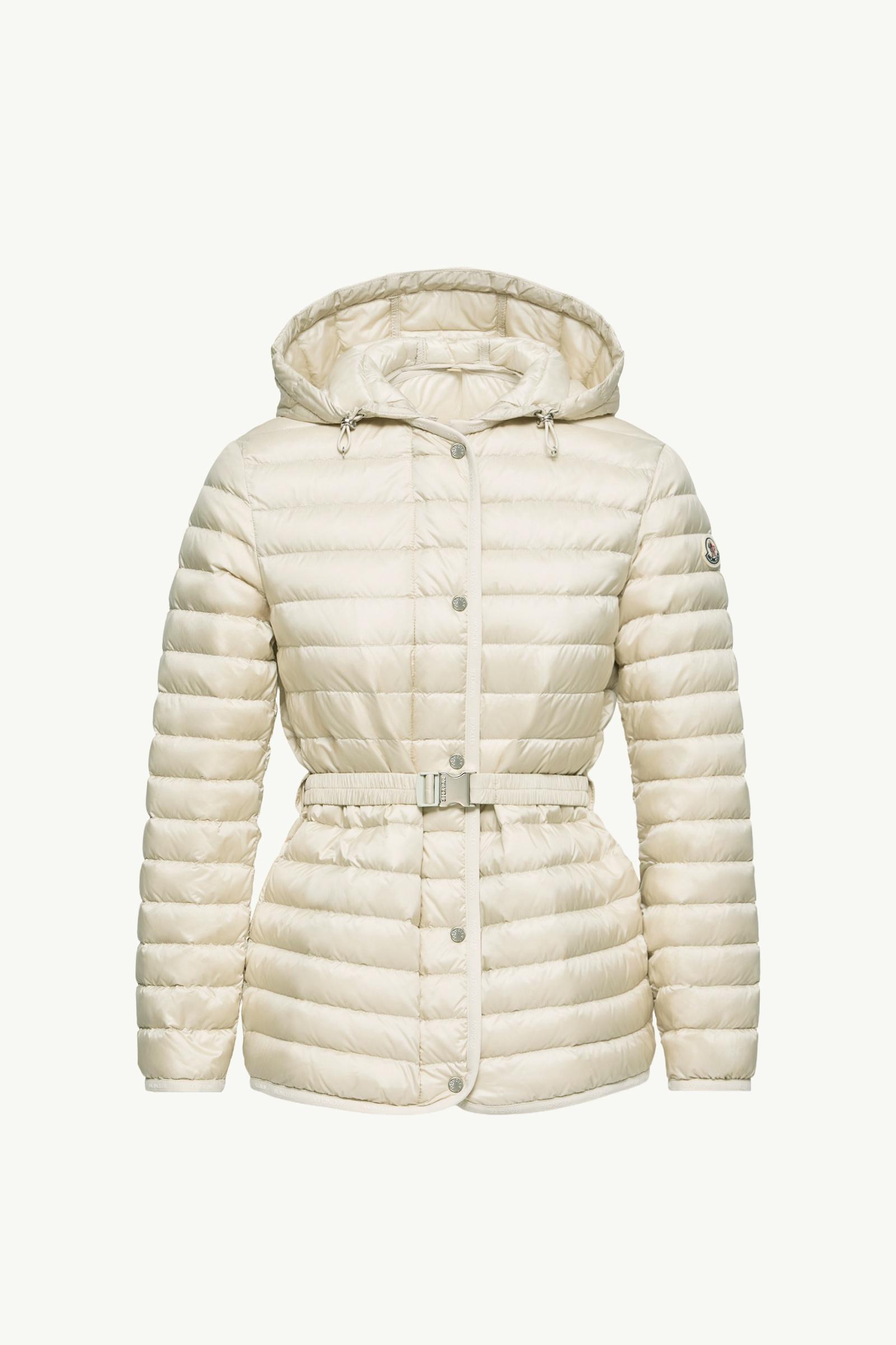 Plumífero de largo medio con capucha Oredon Mujer Blanco Moncler