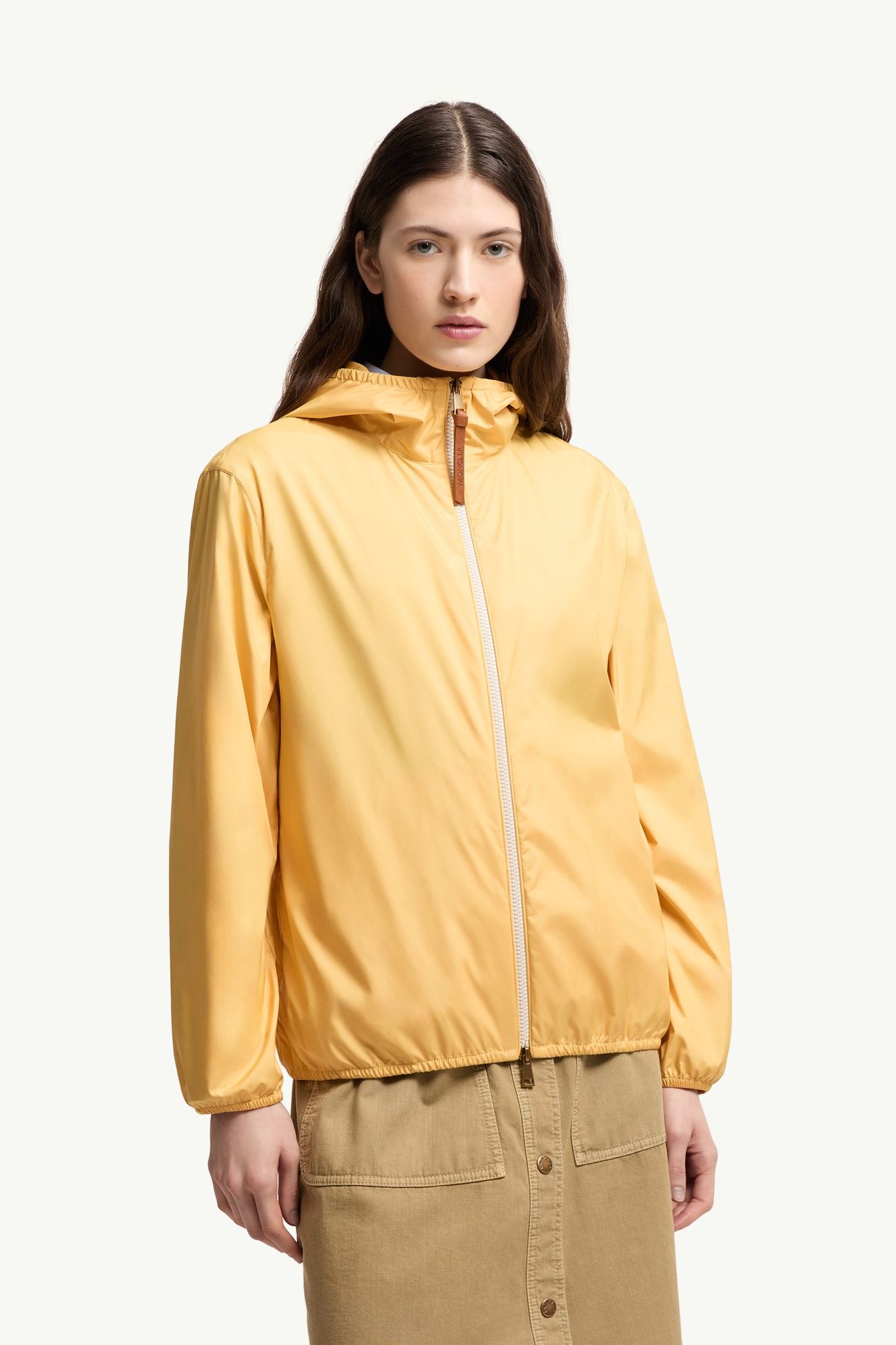 Fegeos 후드 재킷 여성 옐로 Moncler 3