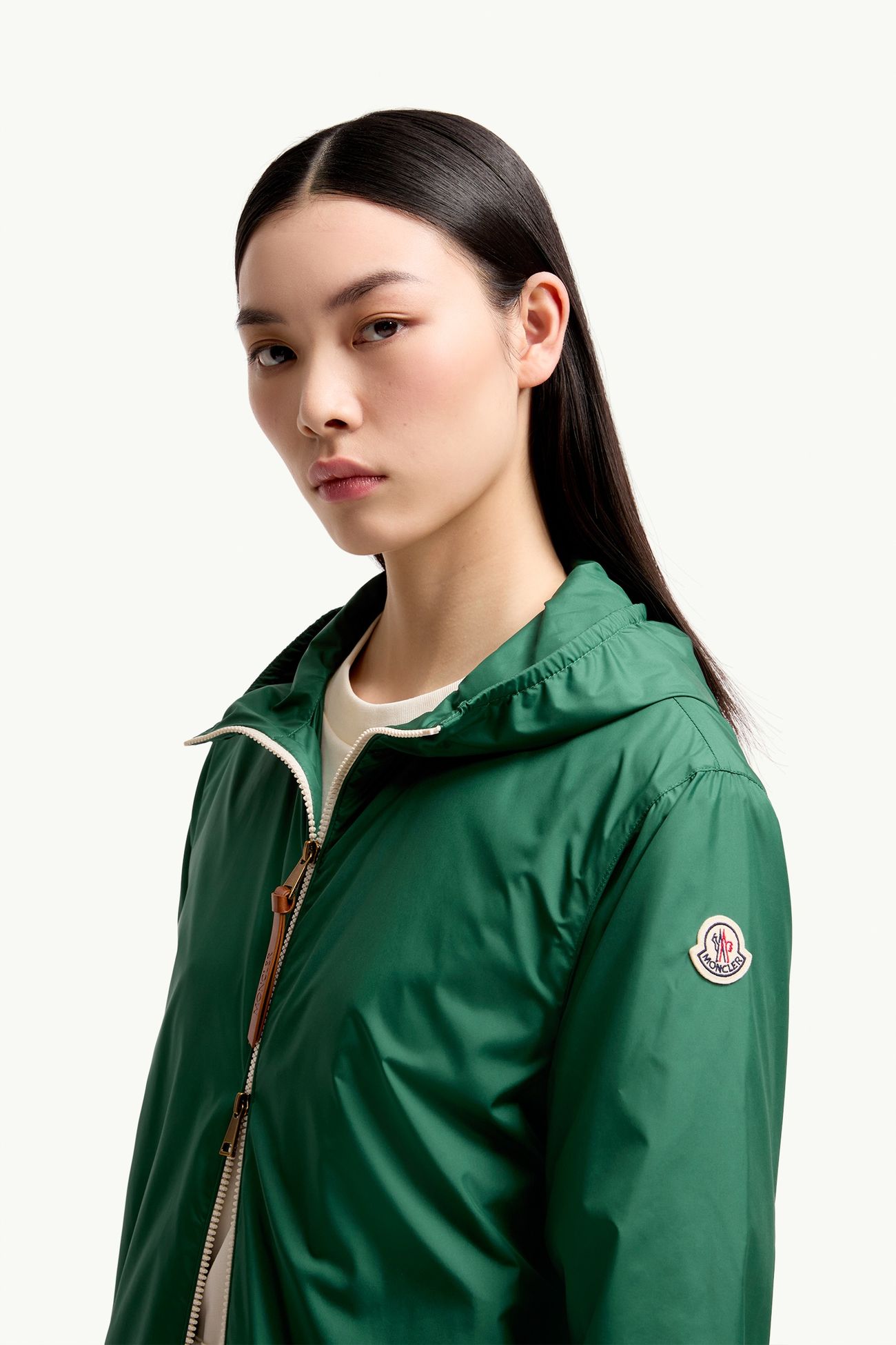 Fegeos Kapuzenjacke Damen Smaragdgrün Moncler 1