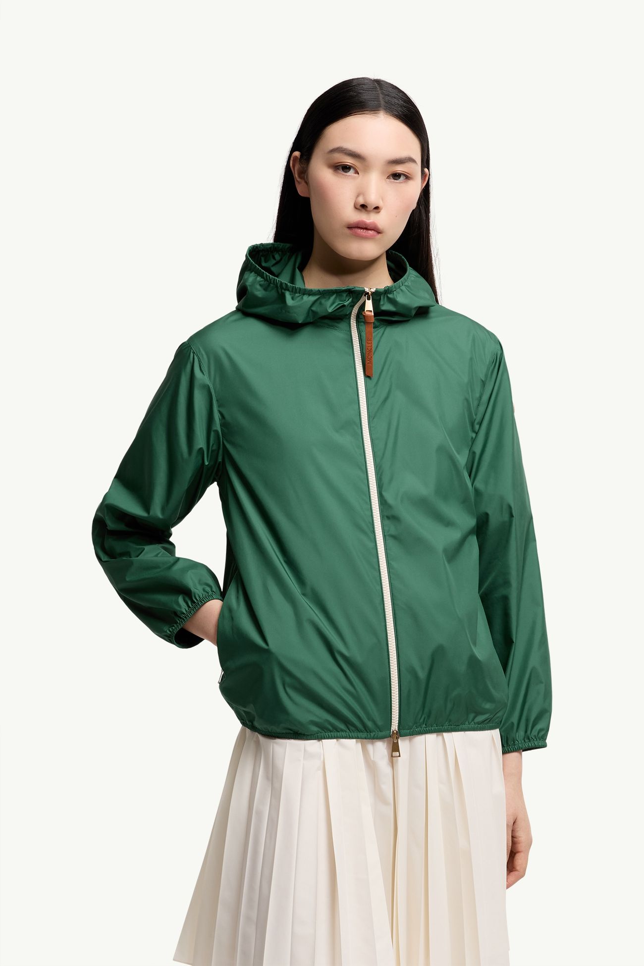 Fegeos連帽外套 女士 翡翠綠色 Moncler 3