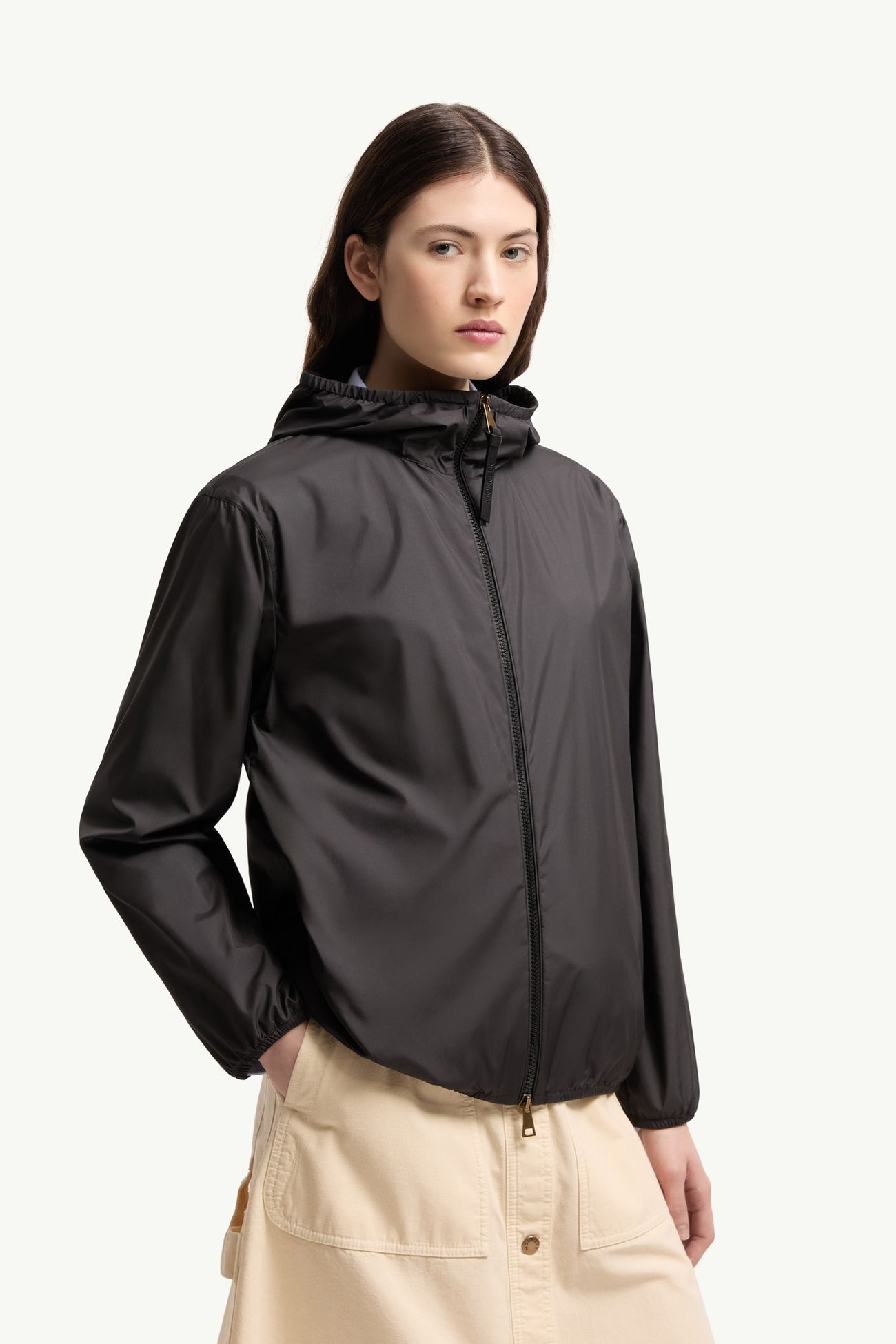 Fegeos女士连帽夹克外套 女士 黑色 Moncler 3