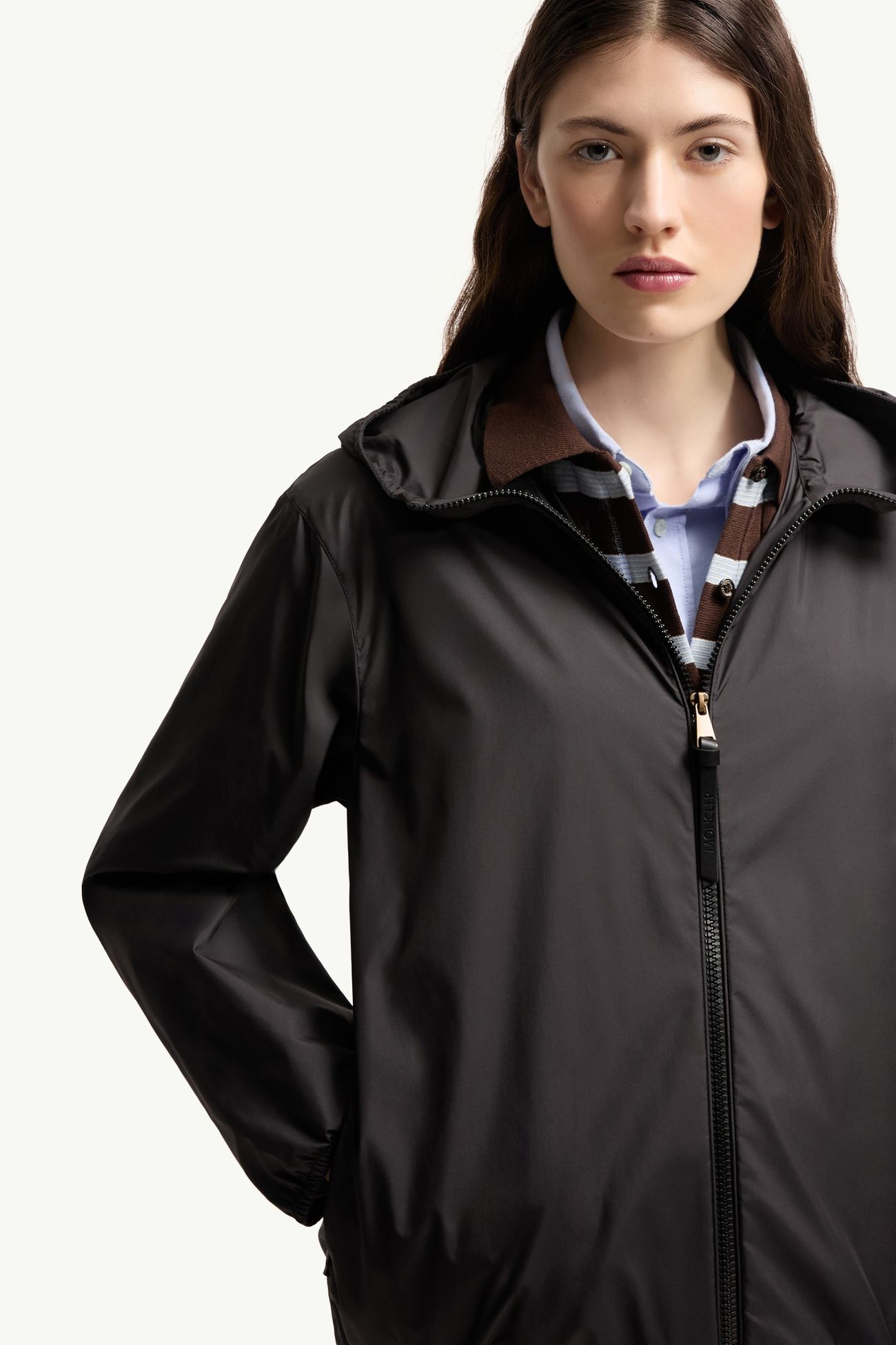 Fegeos Kapuzenjacke Damen Schwarz Moncler 5