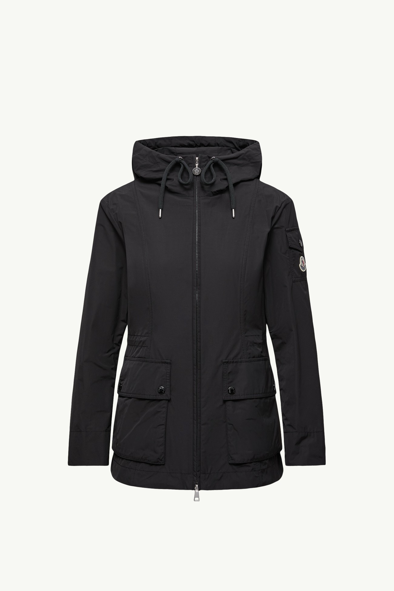 Leandro Hooded Parka Jacket Women Black Moncler 2