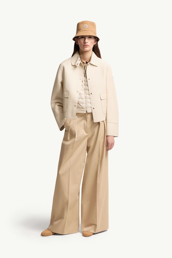 Giacca camicia Haricot 3-in-1 in pelle Donna Bianco Avorio Moncler 0