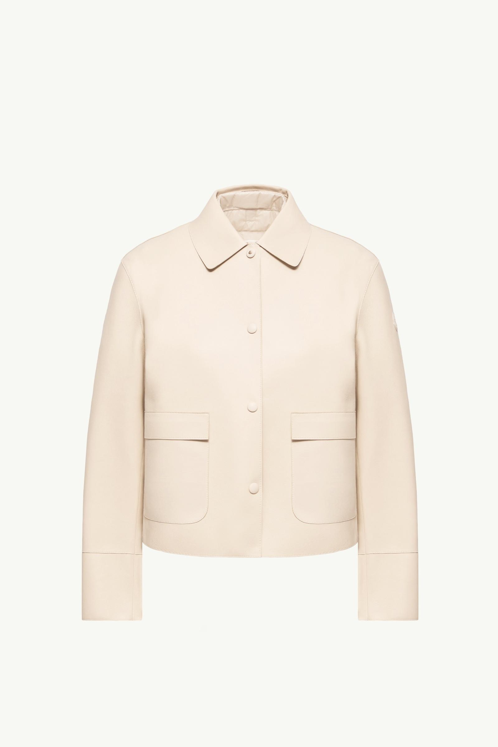 Giacca camicia Haricot 3-in-1 in pelle Donna Bianco Avorio Moncler