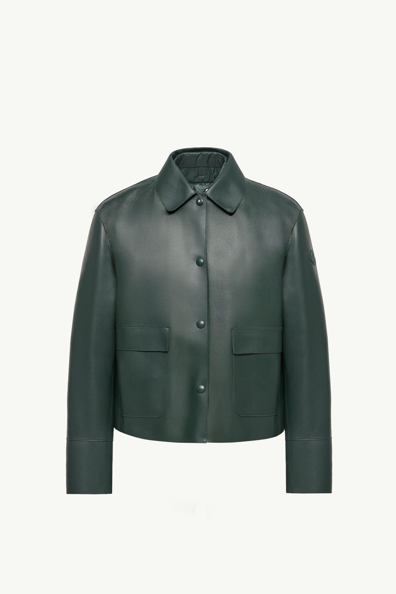 Giacca camicia Haricot 3-in-1 in pelle Donna Verde Scuro Moncler 2