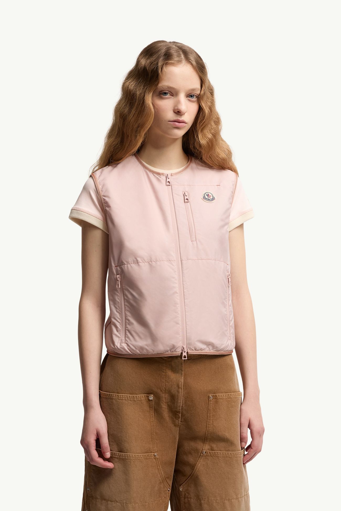 Chaleco Alshain Mujer Rosado claro Moncler 3