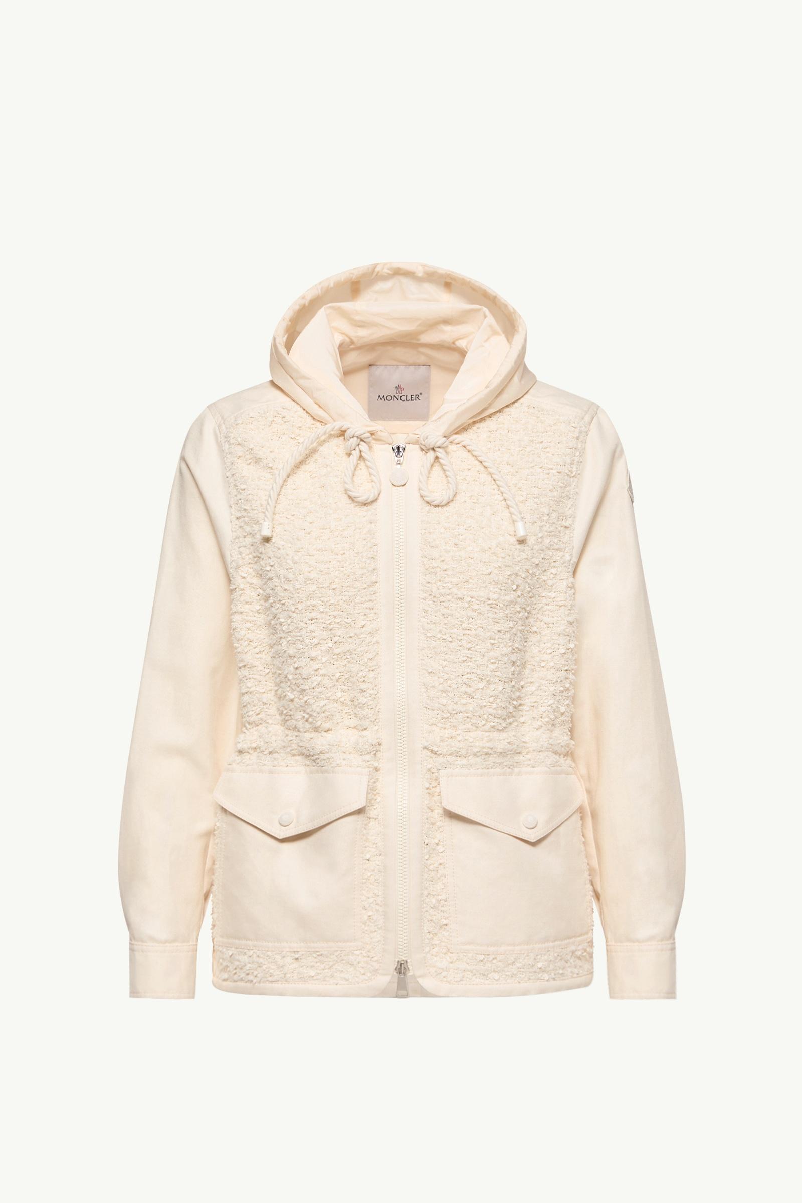 Erable Bouclé Hooded Jacket Women White Ivory Moncler, 1 of 0