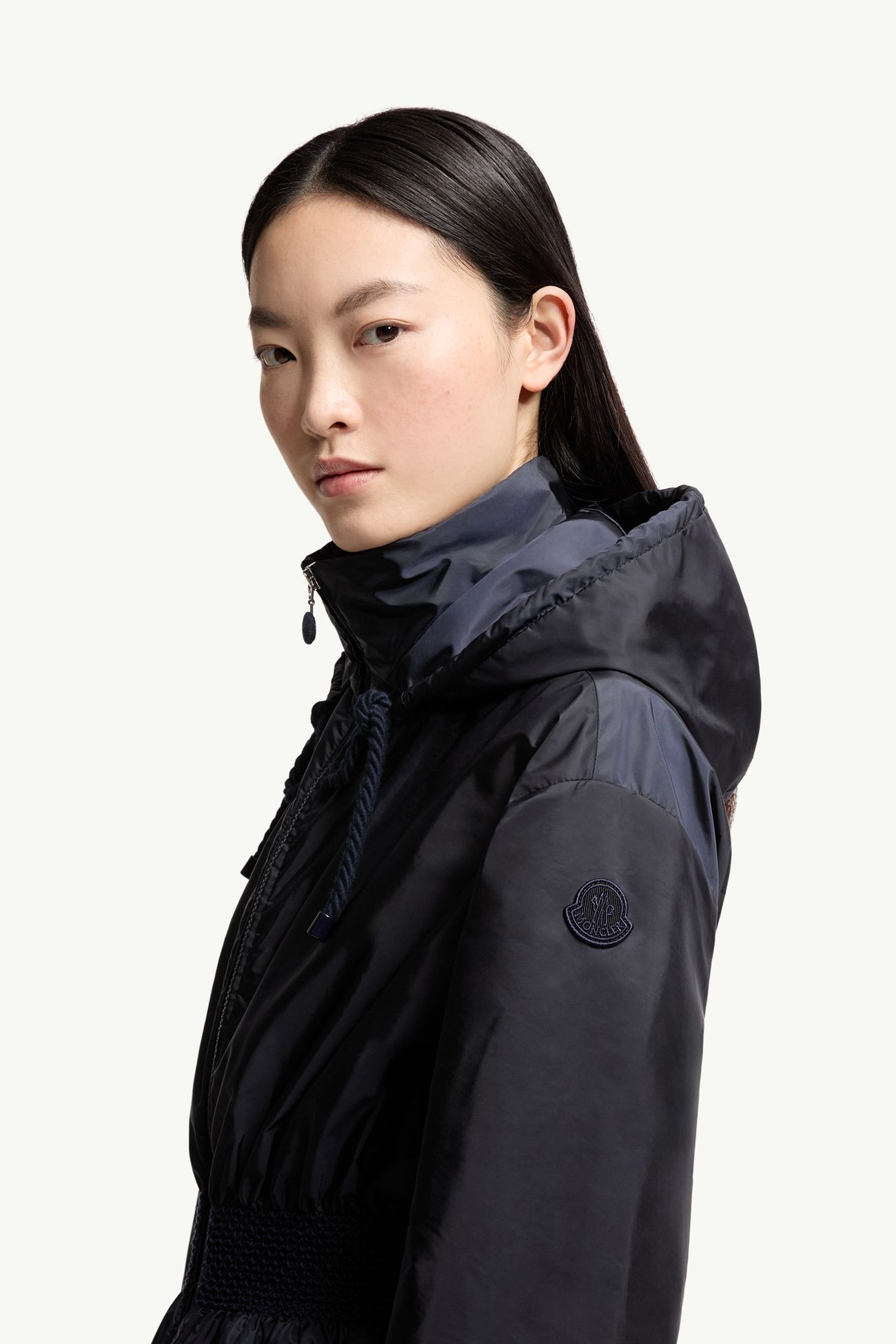 Liriope Hooded Jacket Women Navy Blue Moncler 1