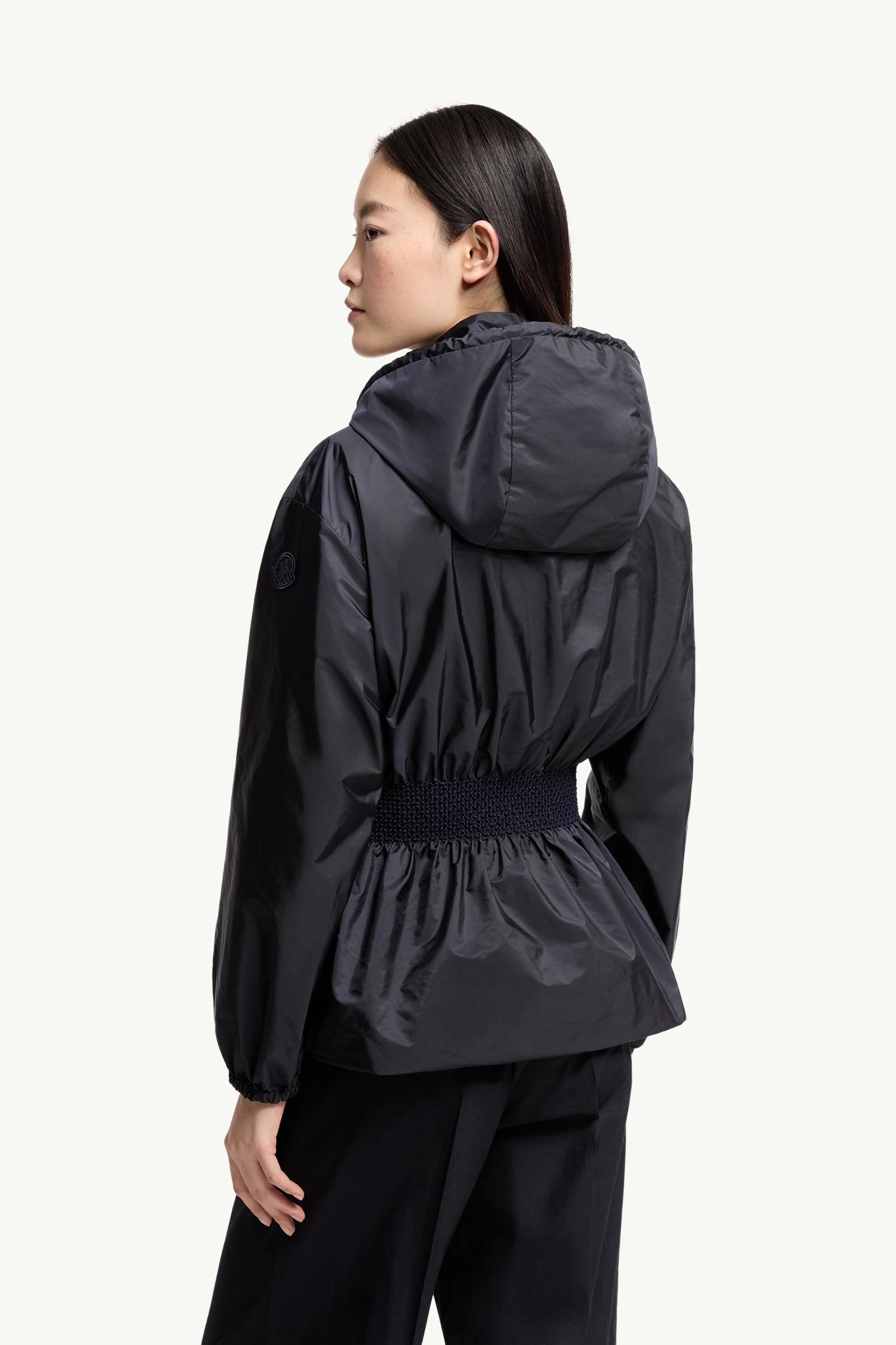 Navy Blue Liriope Hooded Rain Jacket - Windbreakers & Raincoats