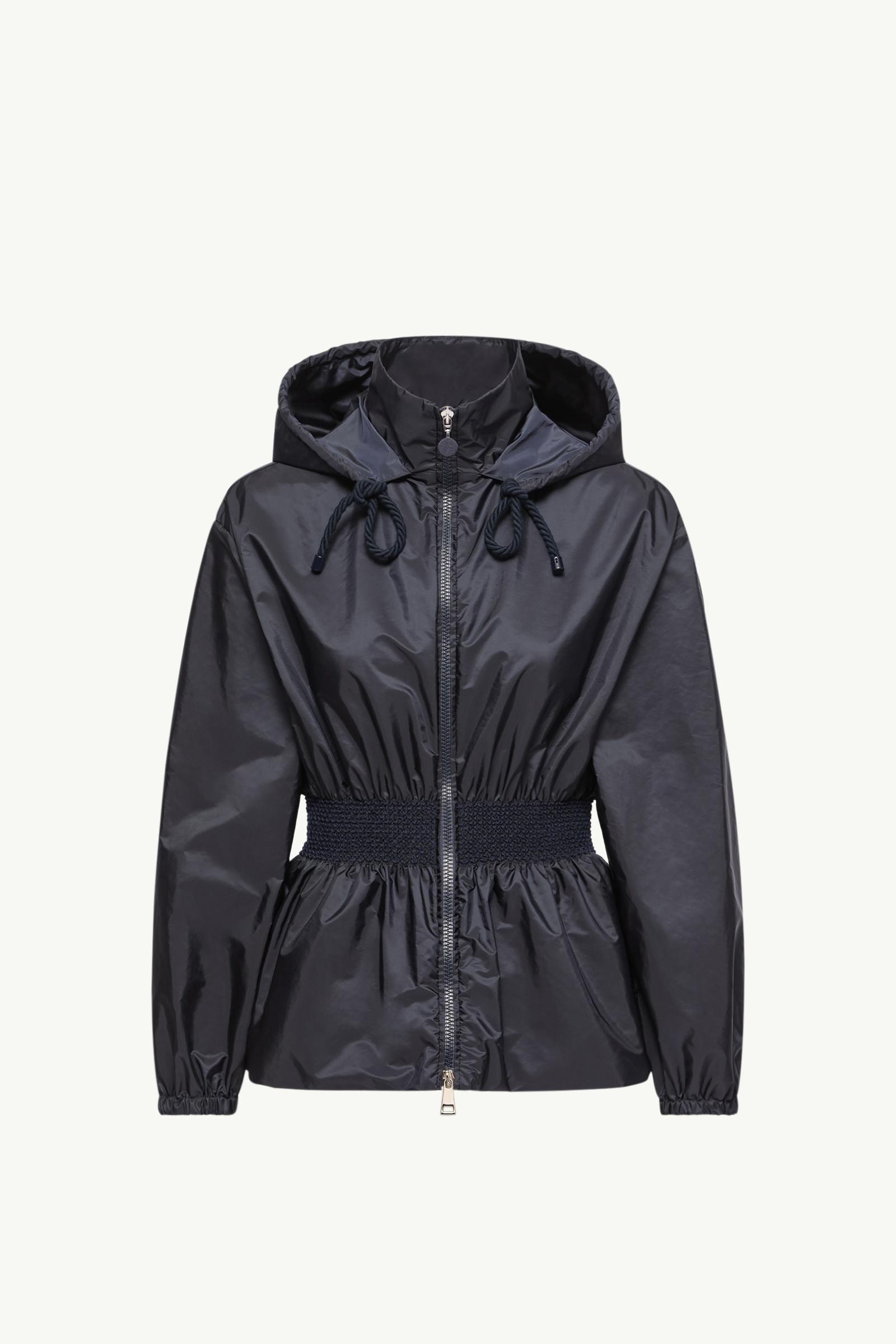 Navy Blue Liriope Hooded Rain Jacket - Windbreakers & Raincoats