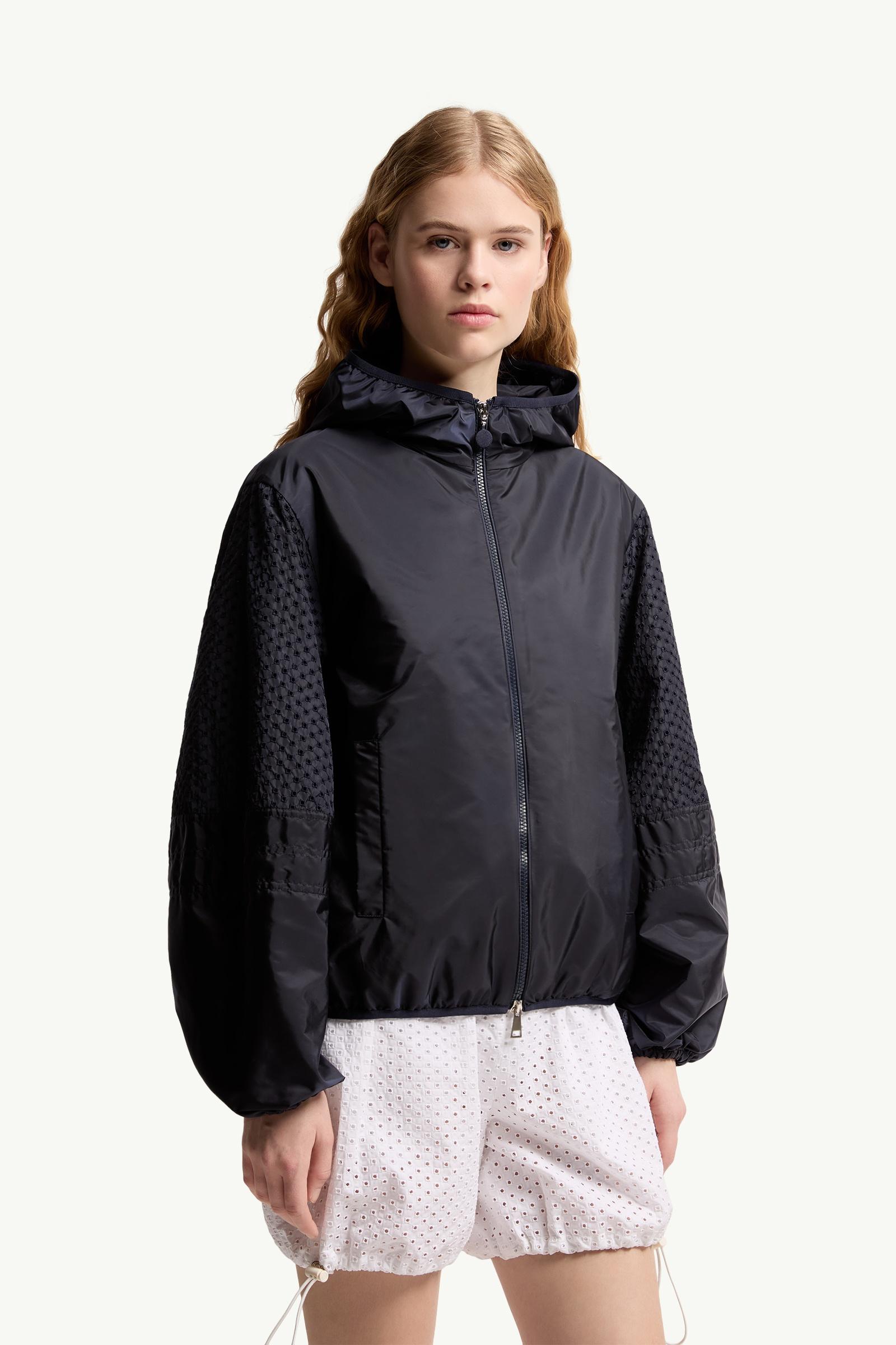 Navy Blue Zelkova Hooded Jacket - Windbreakers & Raincoats for