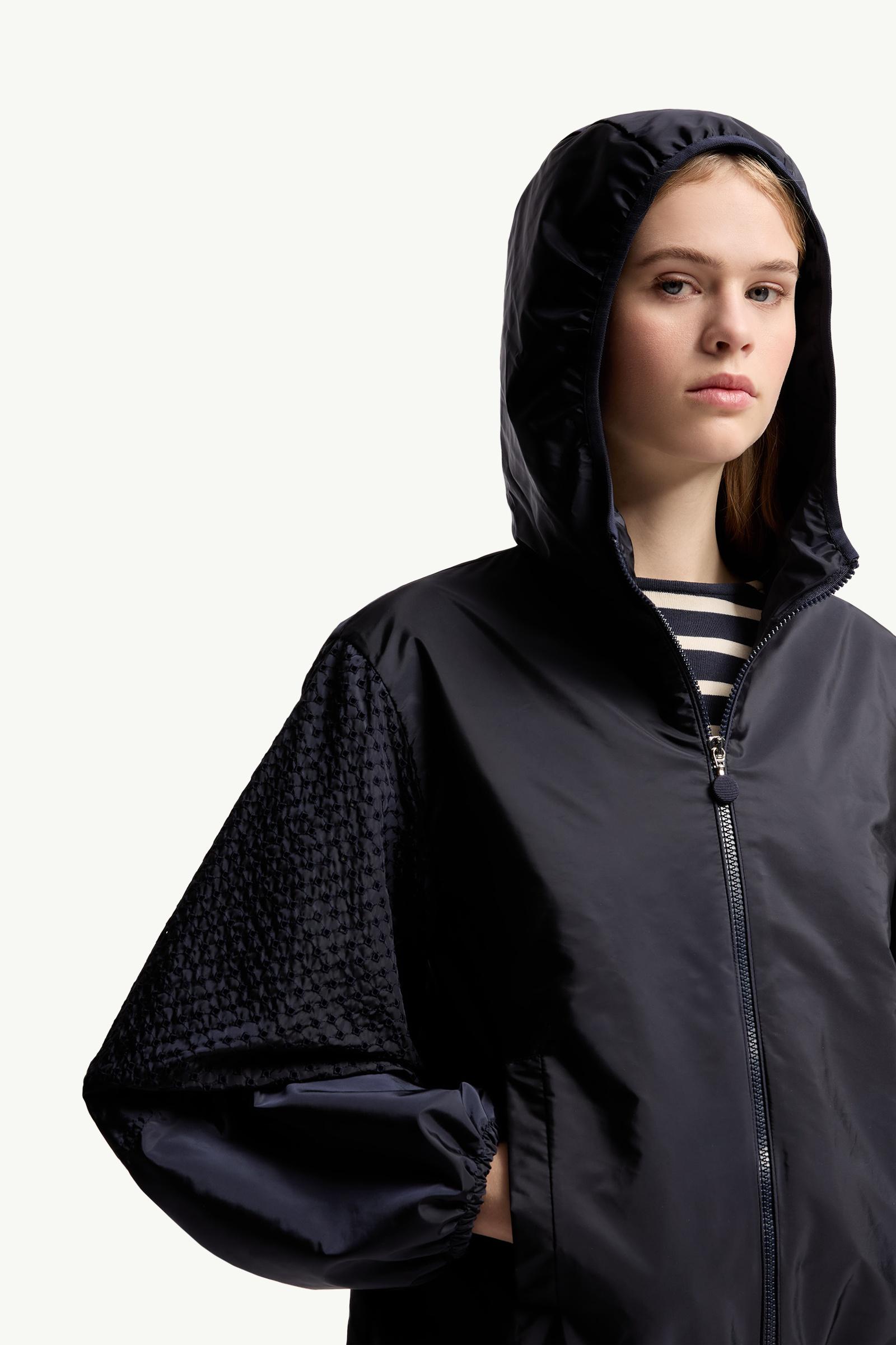 Navy Blue Zelkova Hooded Jacket - Windbreakers & Raincoats for