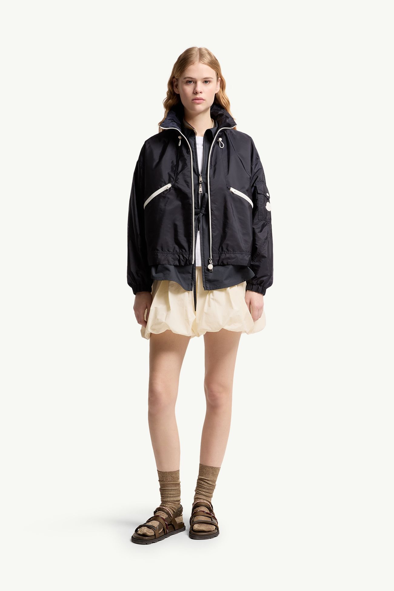 Marmacy Kapuzenjacke Damen Navyblau Moncler 0