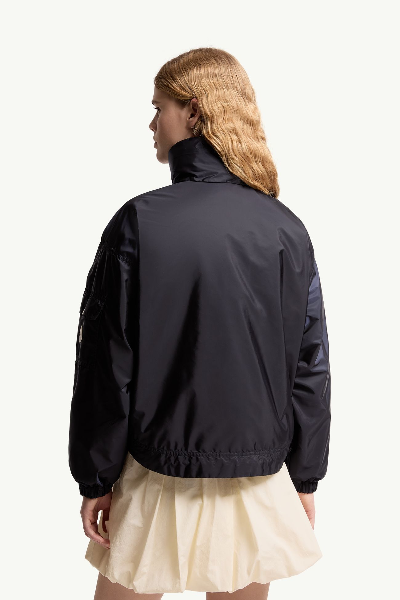 Marmacy Hooded Rain Jacket Women Navy Blue Moncler 4