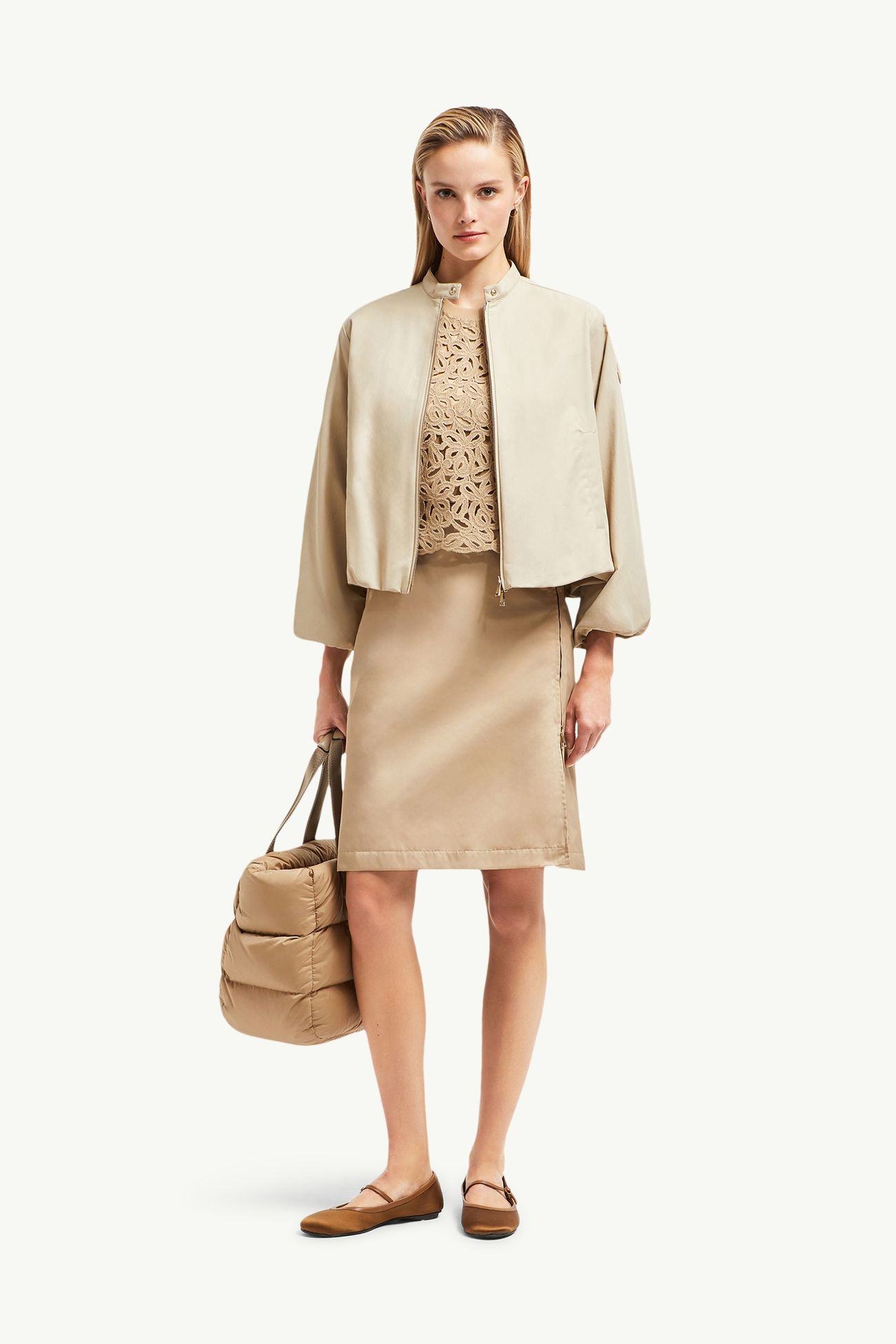 Chaqueta Gruissan Mujer Beige Claro Moncler 0