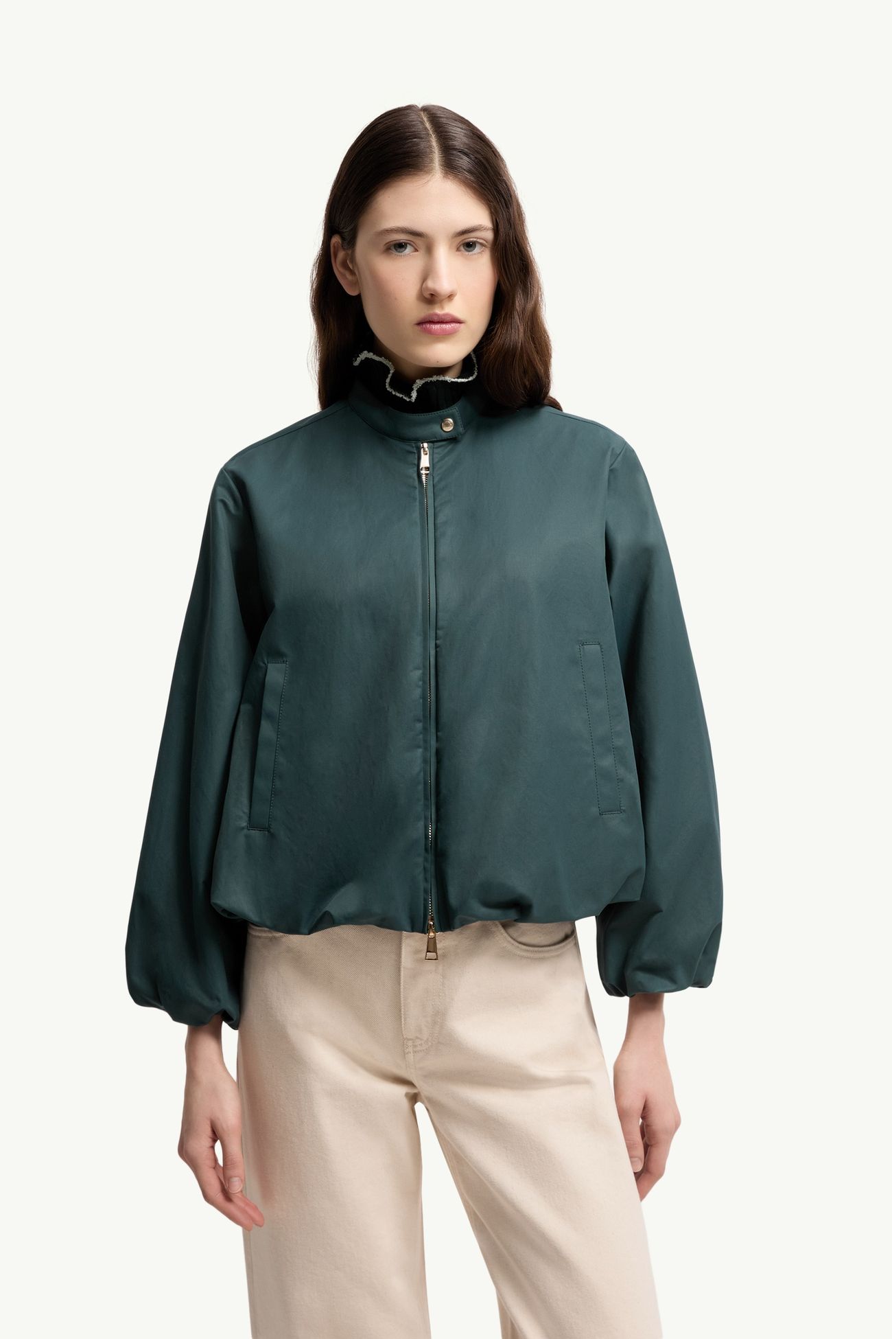 Gruissan Jacket Women Teal Blue Moncler 3