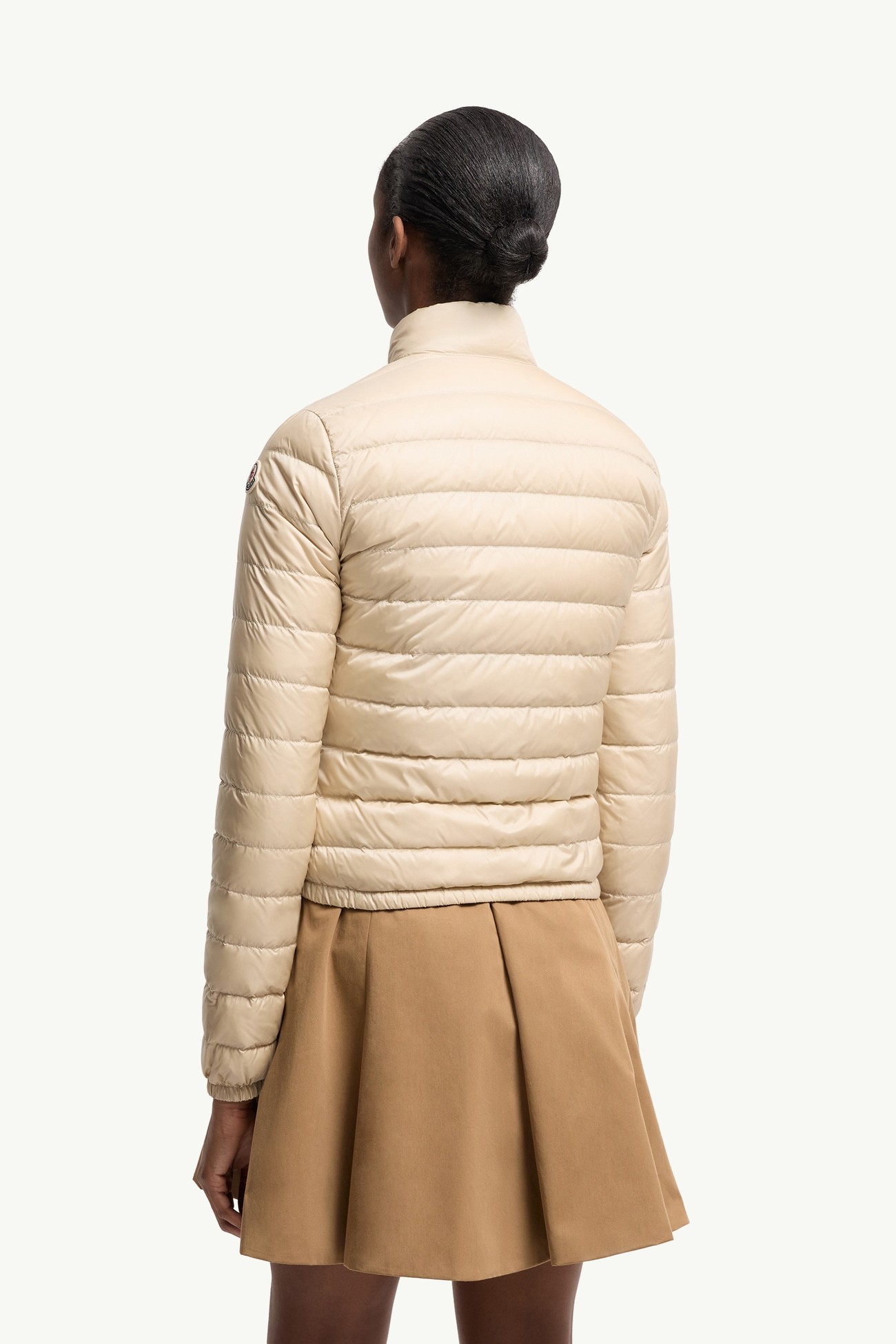 Piumino corto Lans ripiegabile Donna Beige Moncler 4