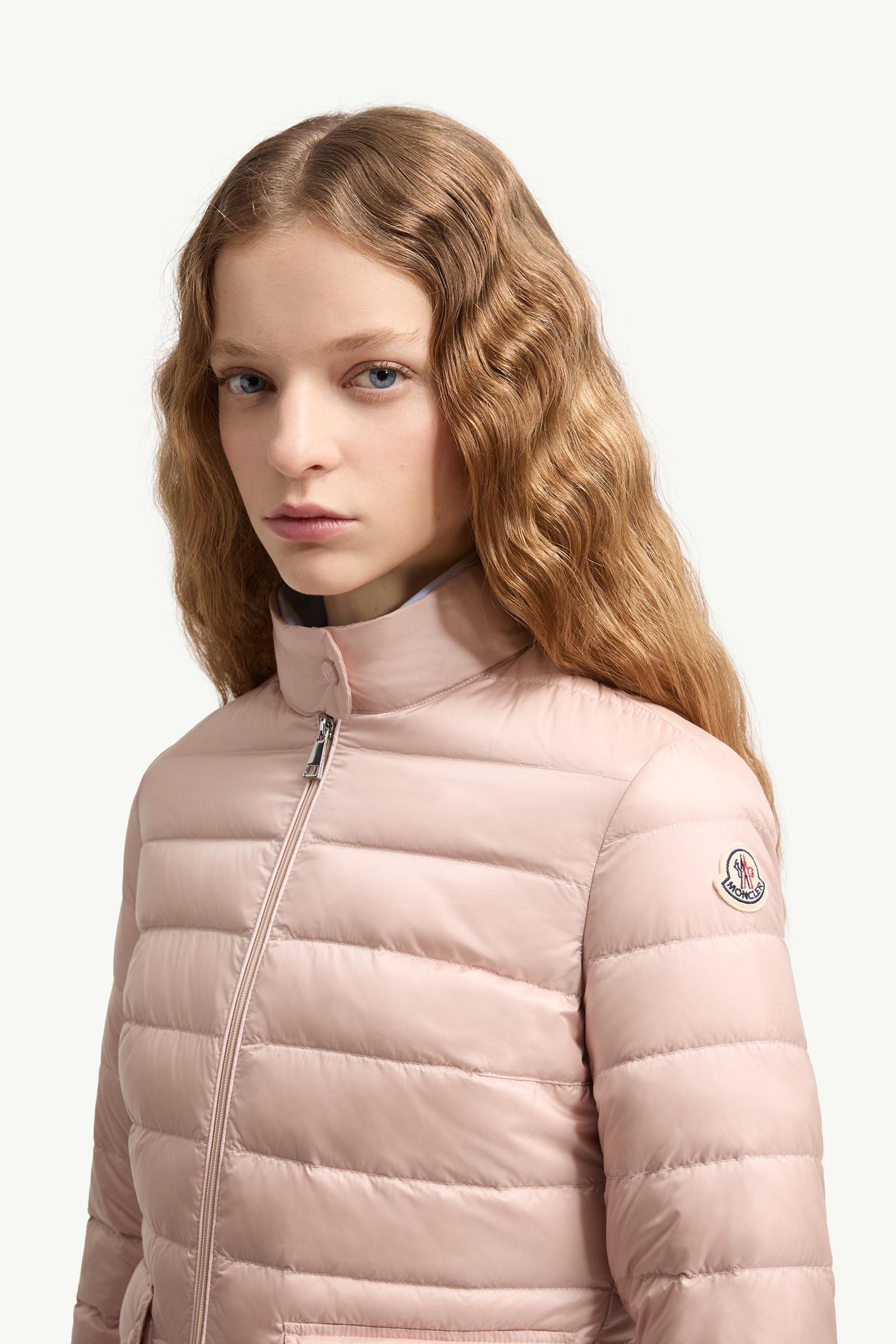 Light Pink Lans Packable Short Down Jacket - Lightweight Down