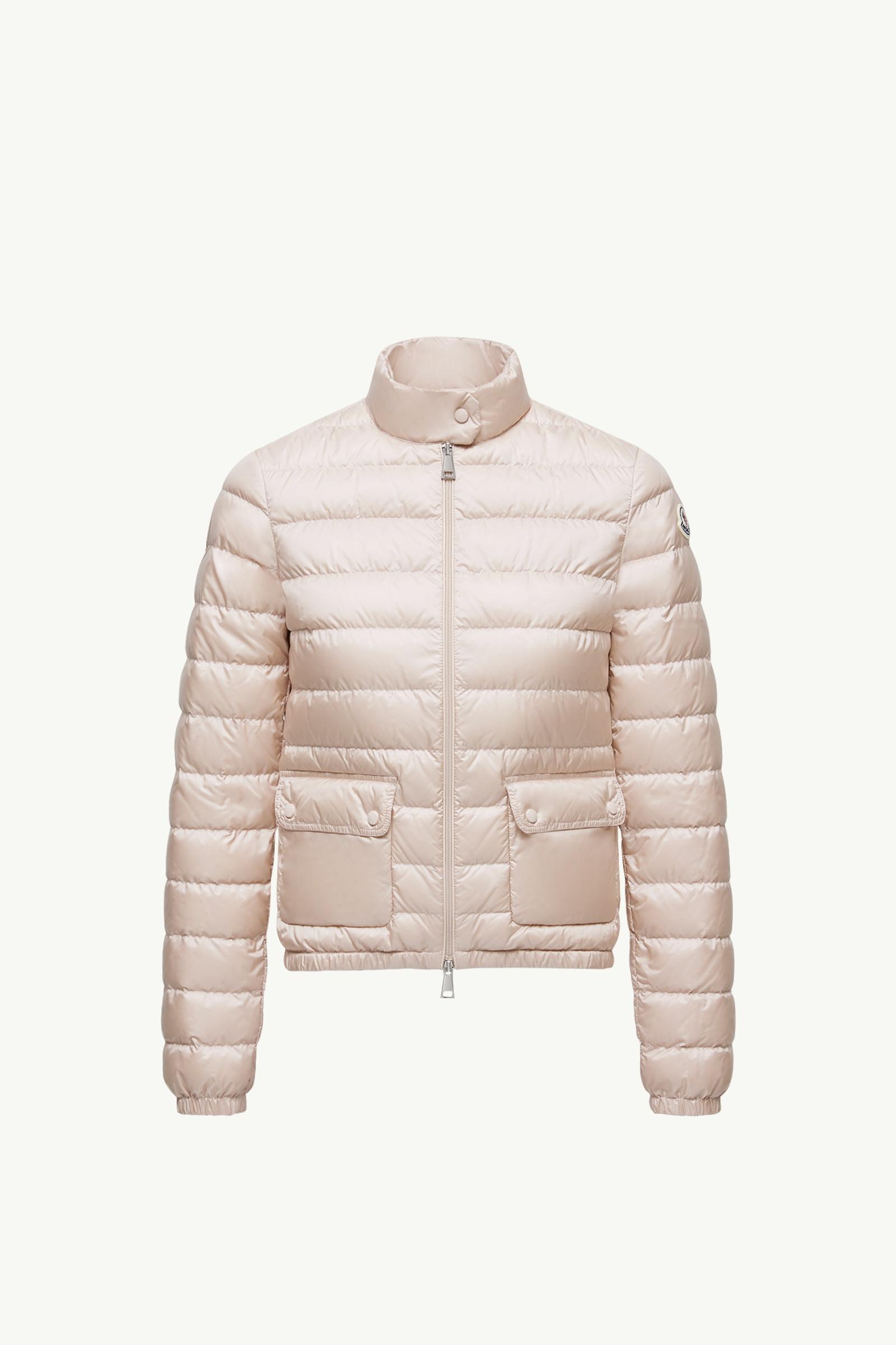Light Pink Lans Short Down Jacket - Short Down Jackets for Women
