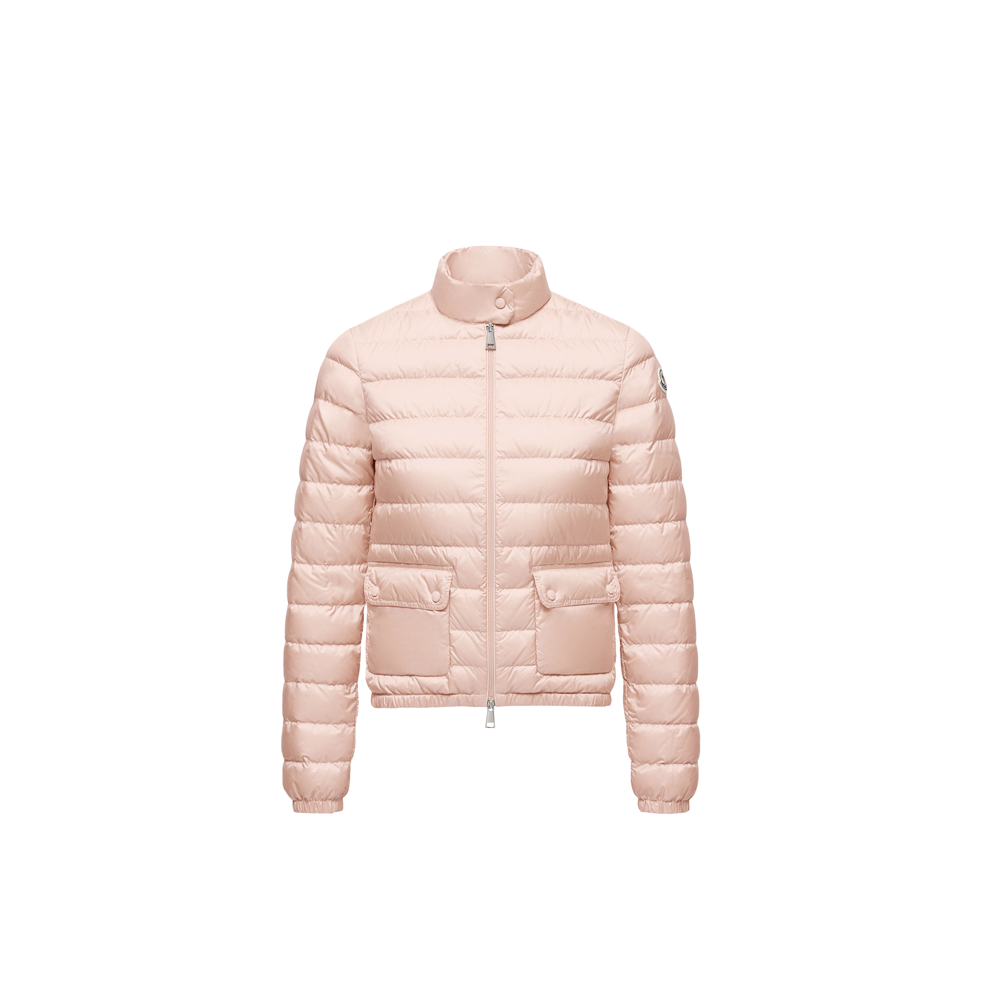Moncler   Lans Packable Short Down Jacket for Women in Pink, Size: 24