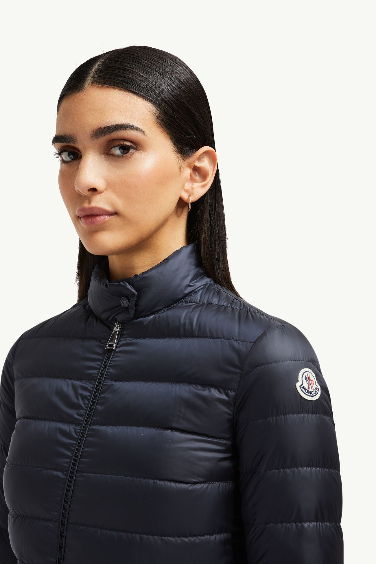 Lans Packable Short Down Jacket Women Night Blue Moncler 1