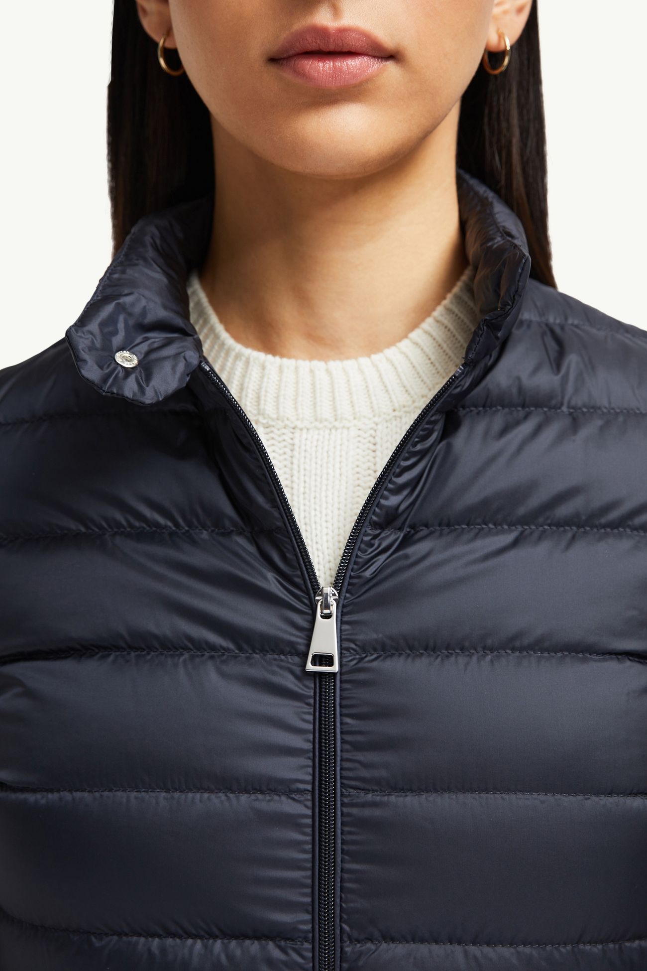 Lans Packable Short Down Jacket Women Night Blue Moncler 6