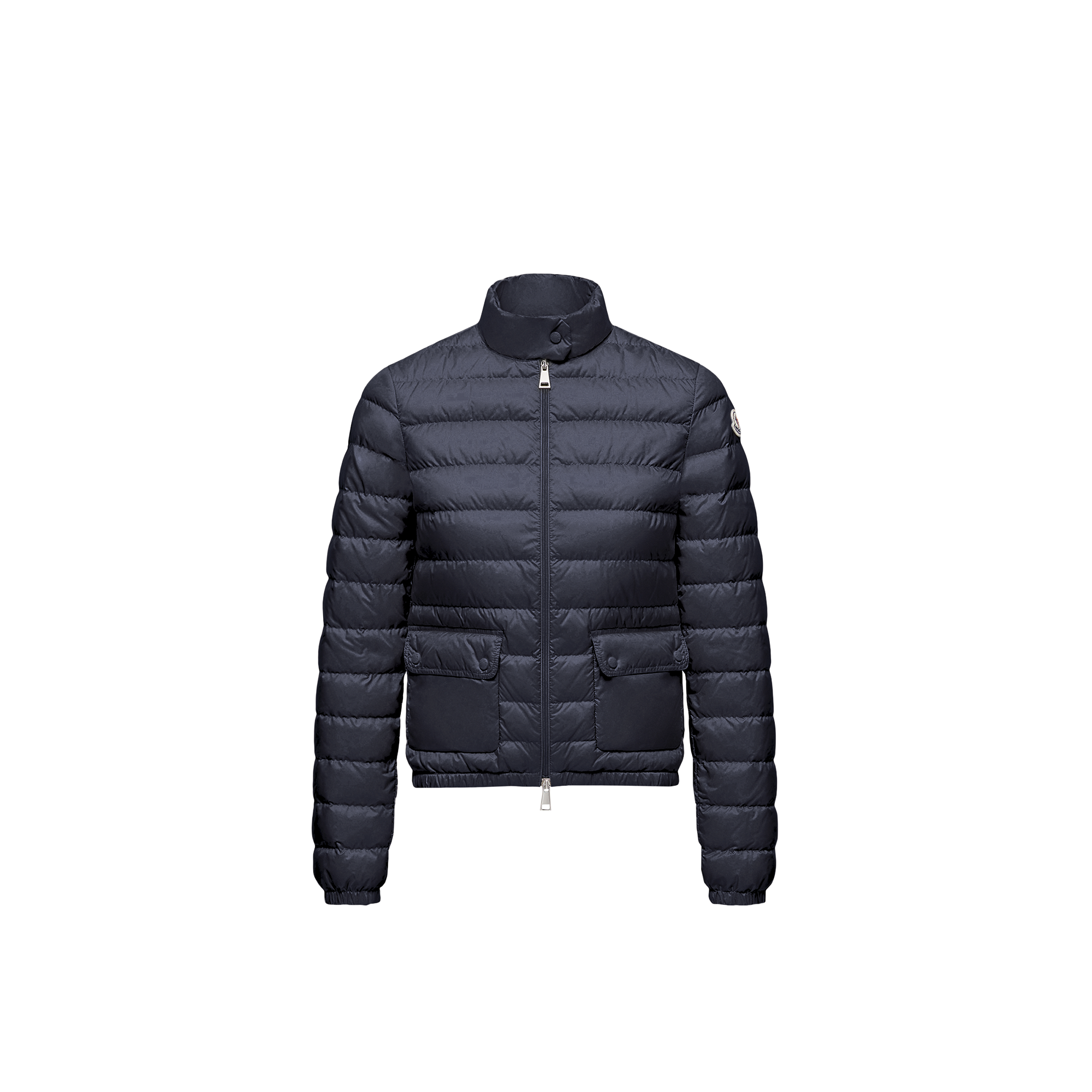 Moncler   Lans Packable Short Down Jacket for Women in Blue, Size: 24