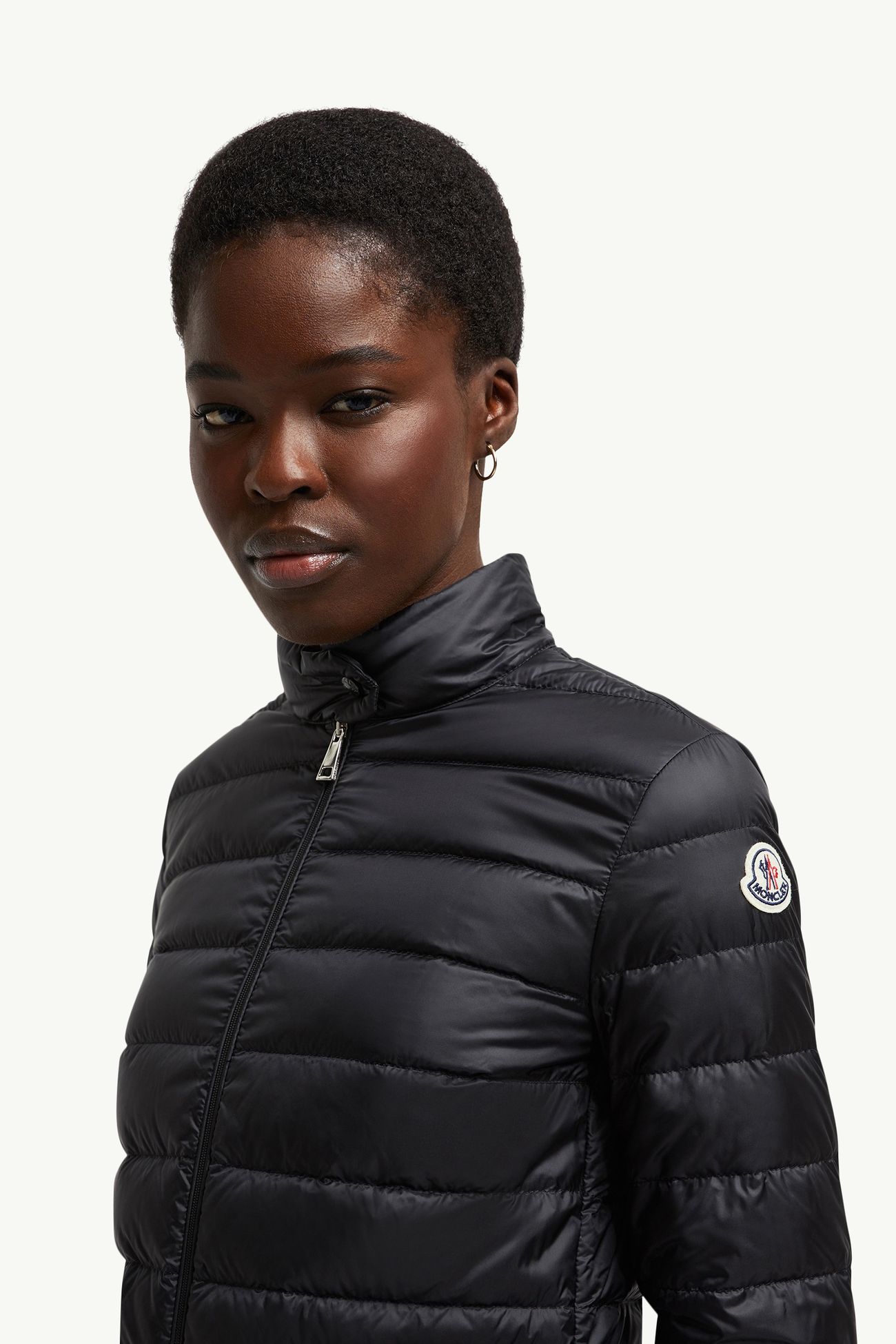 Piumino corto Lans ripiegabile Donna Nero Moncler 1