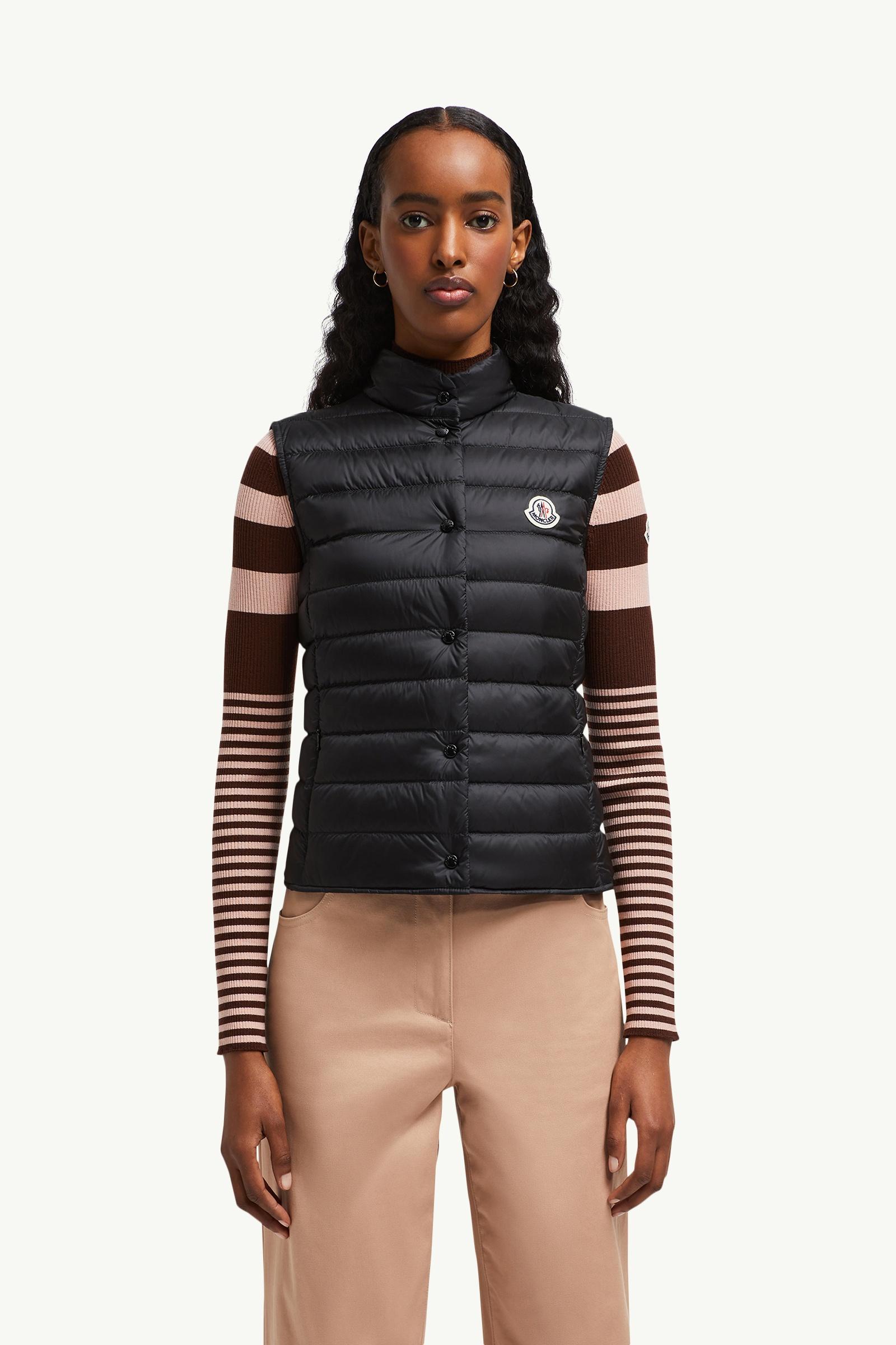 Black Liane Down Gilet - Vests for Women | Moncler US
