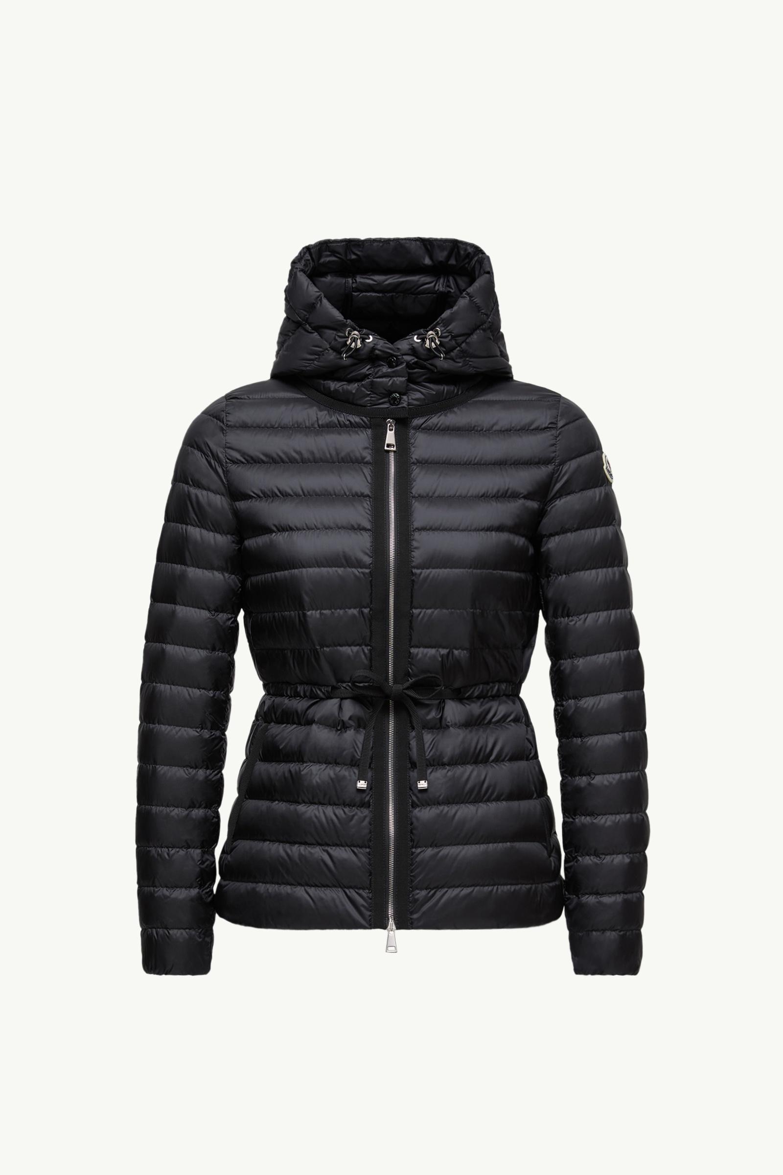 Raie Hooded Short Down Jacket Women Black Moncler