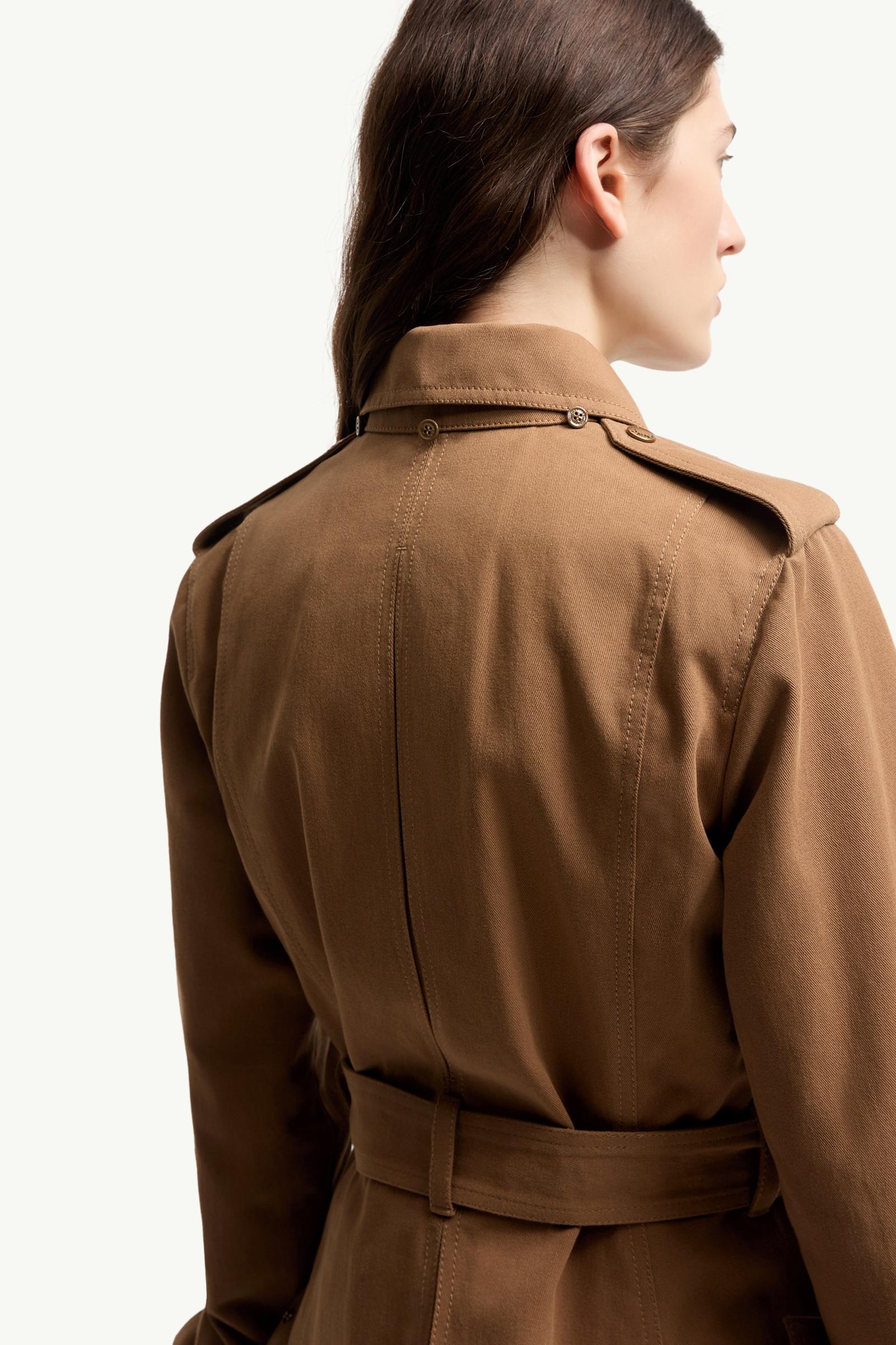 Camel Beige Centaurea Hooded Gabardine Field Jacket - Lightweight