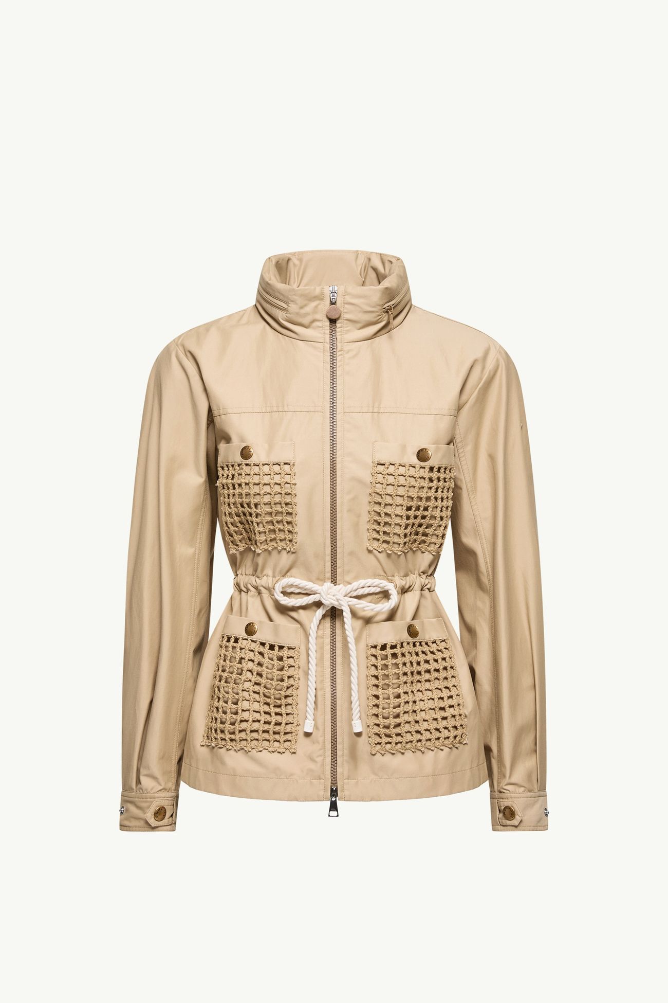 Bougain斜紋布連帽外套 女士 米色 Moncler 2