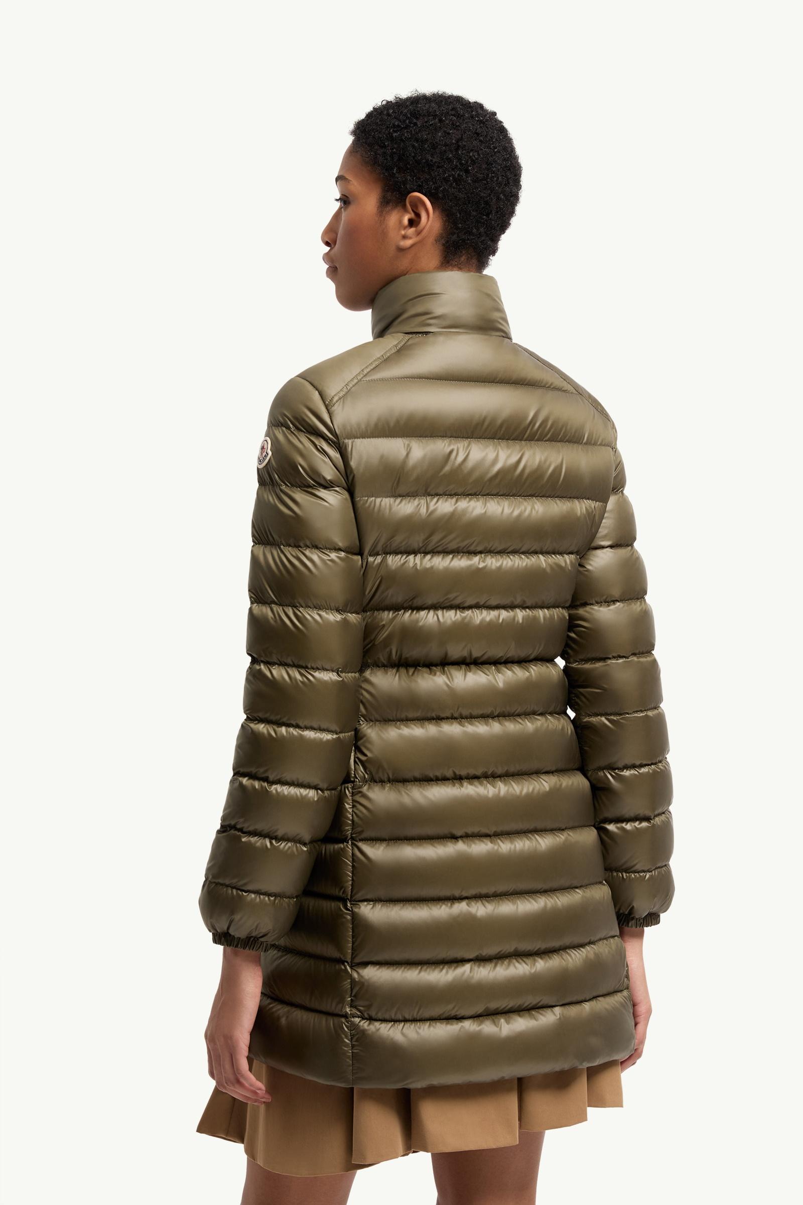 Olive Green Genet Long Down Jacket - Long Down Jackets for Women