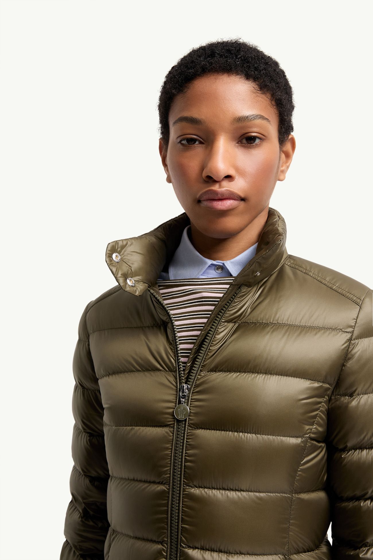 Doudoune longue Genet Femmes Vert Olive Moncler 5